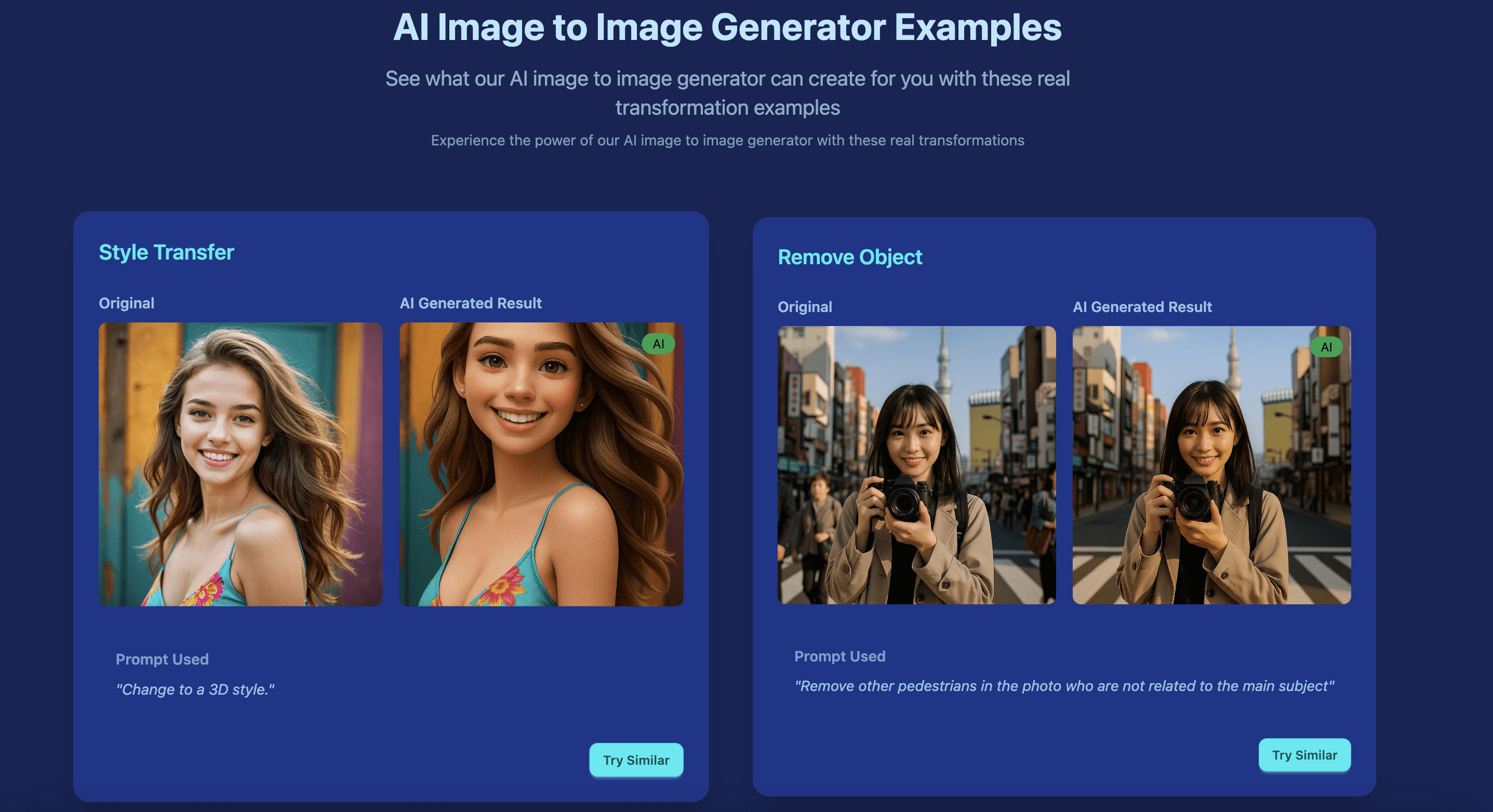 AI Image to Image Generator