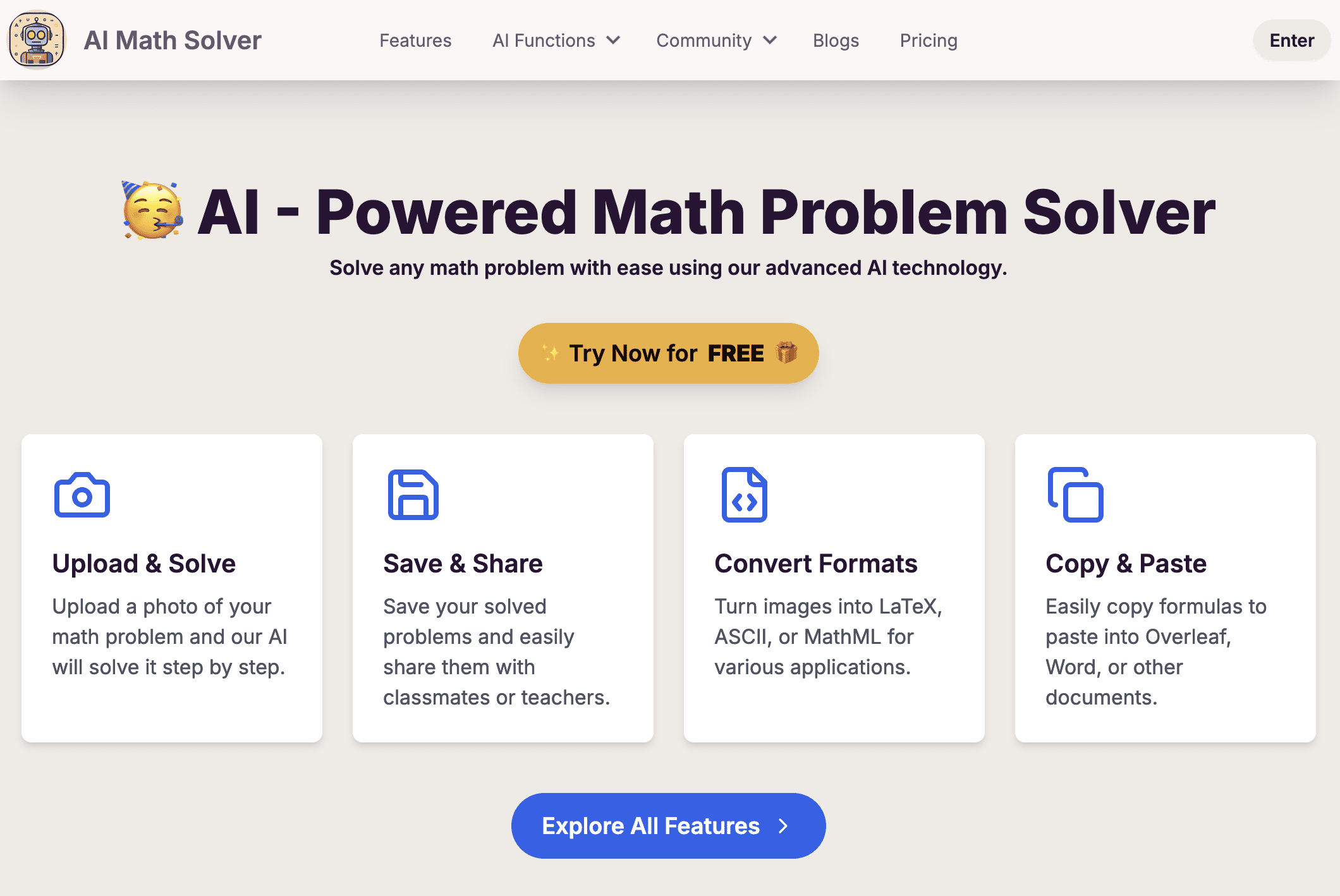 AI Math Solver
