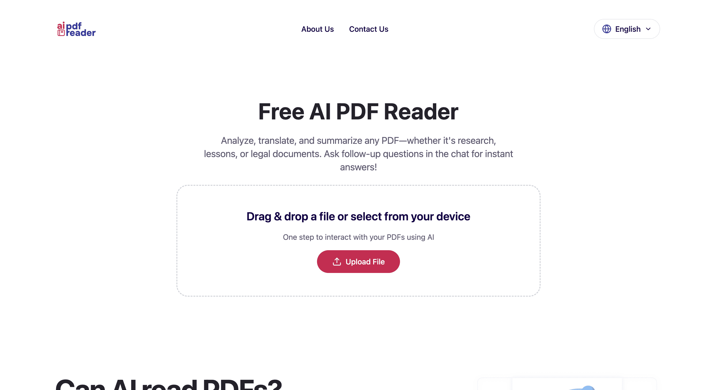 Free AI PDF Reader