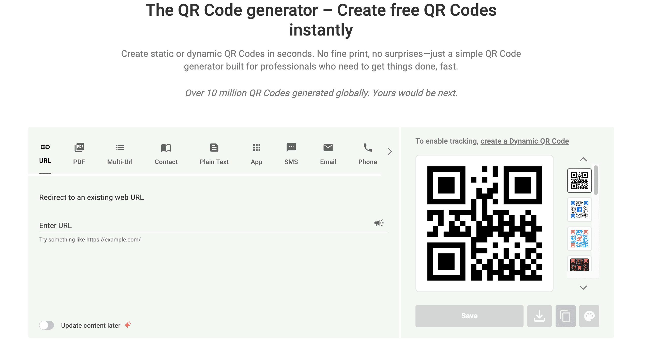 The QR Code Generator