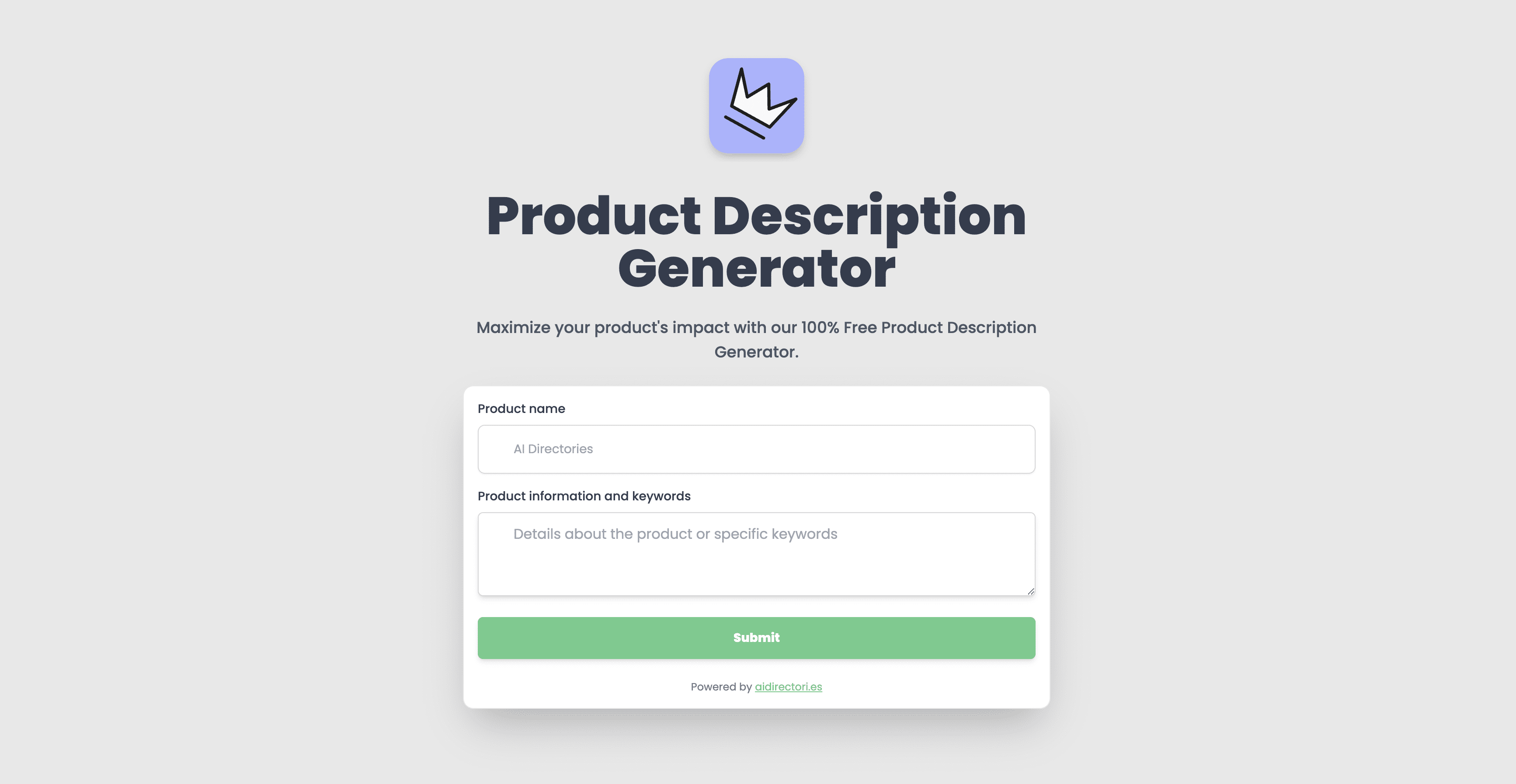 Product Description Generator