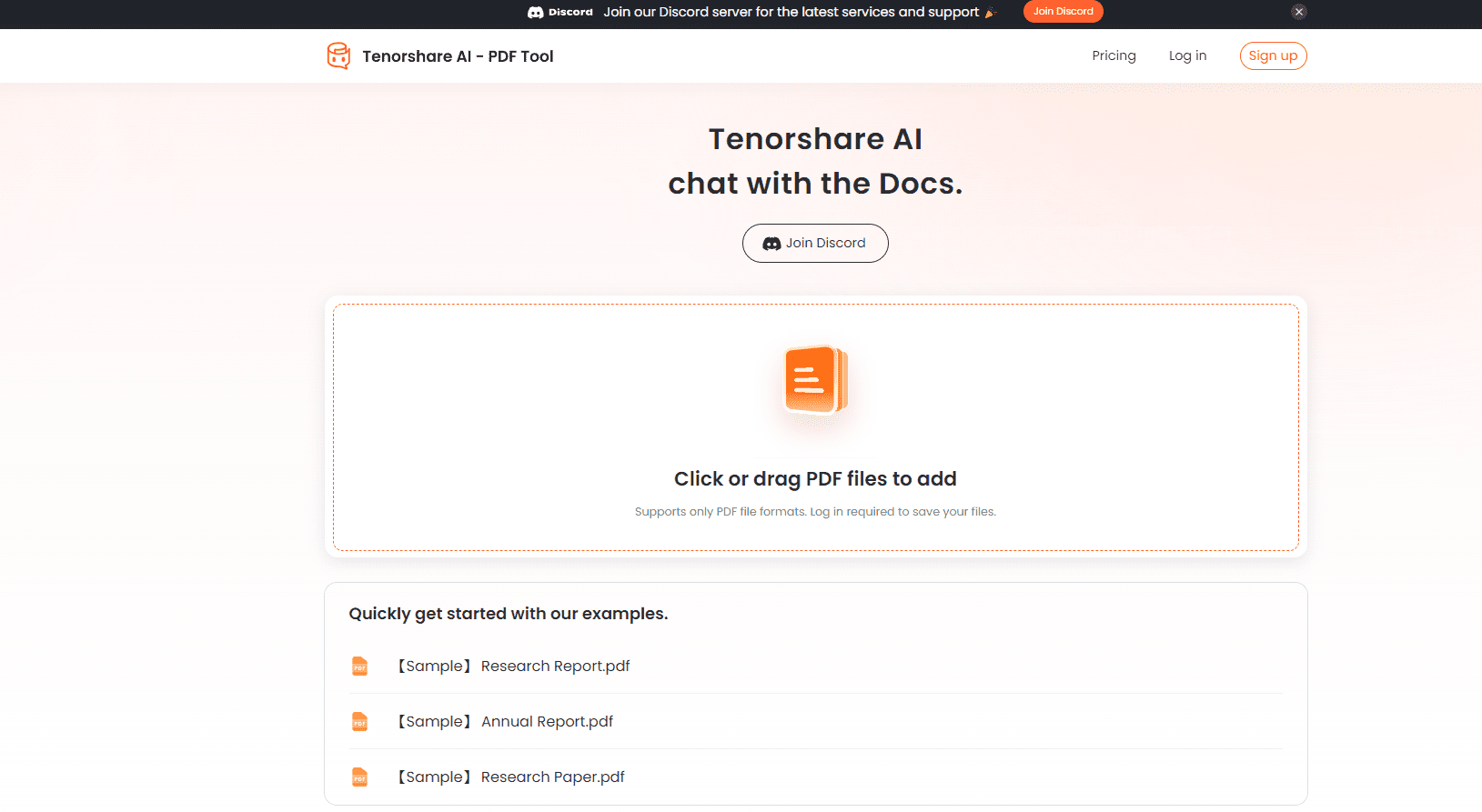 Tenorshare AI Chat PDF Tool