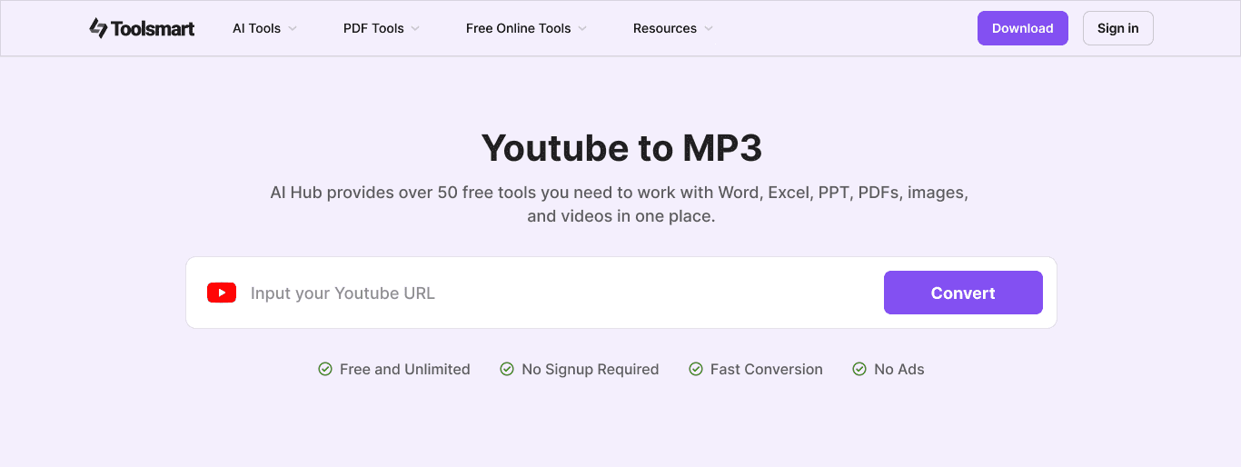 Free YouTube to MP3 Converter