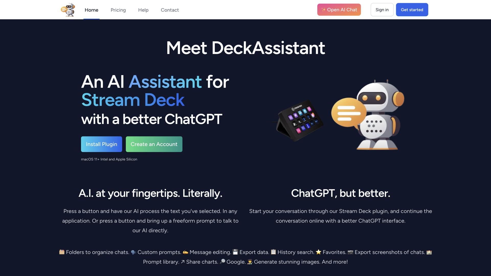 A.I. DeckAssistant for Stream Deck
