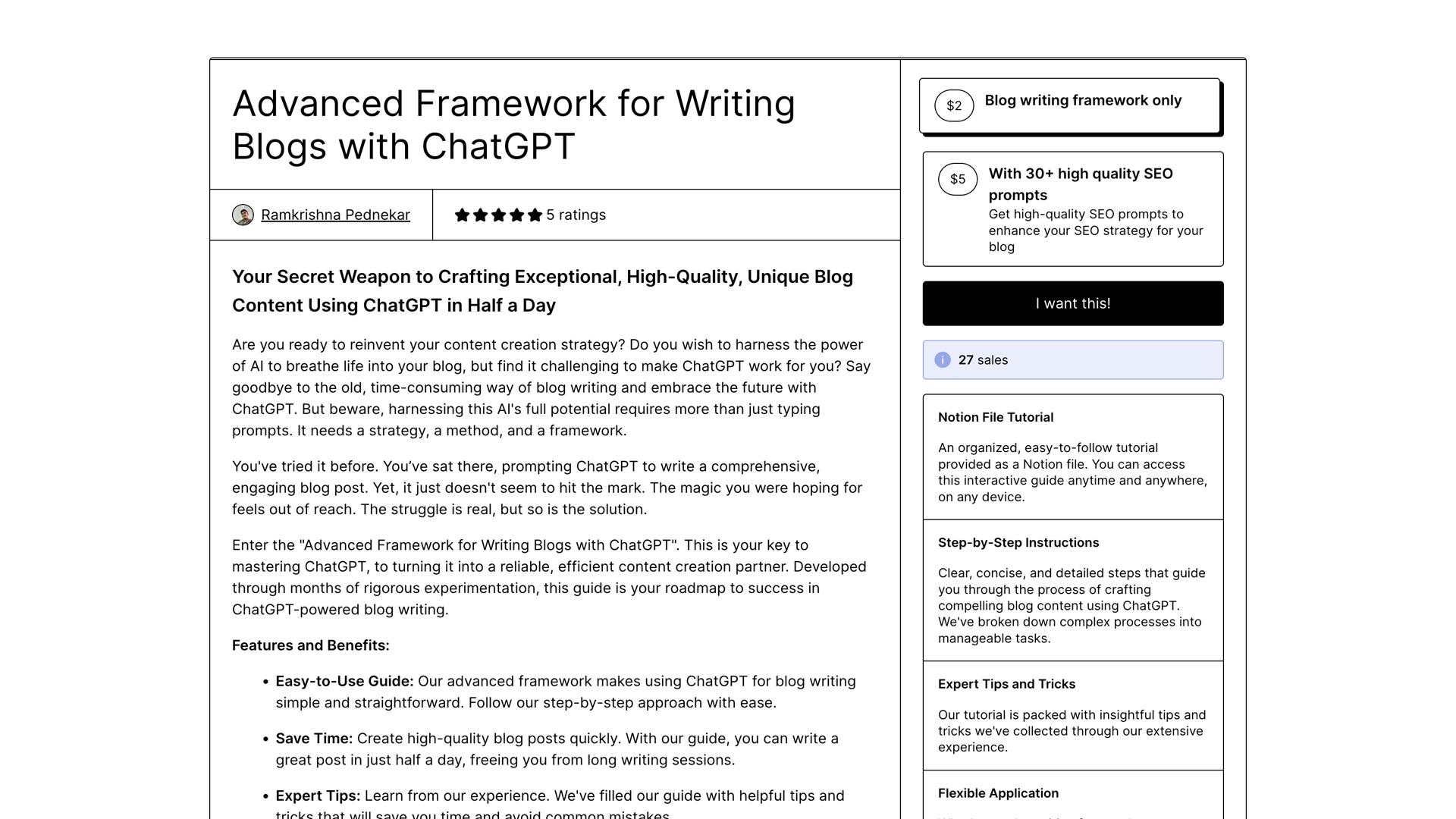 Advanced Framework for writing Blogs