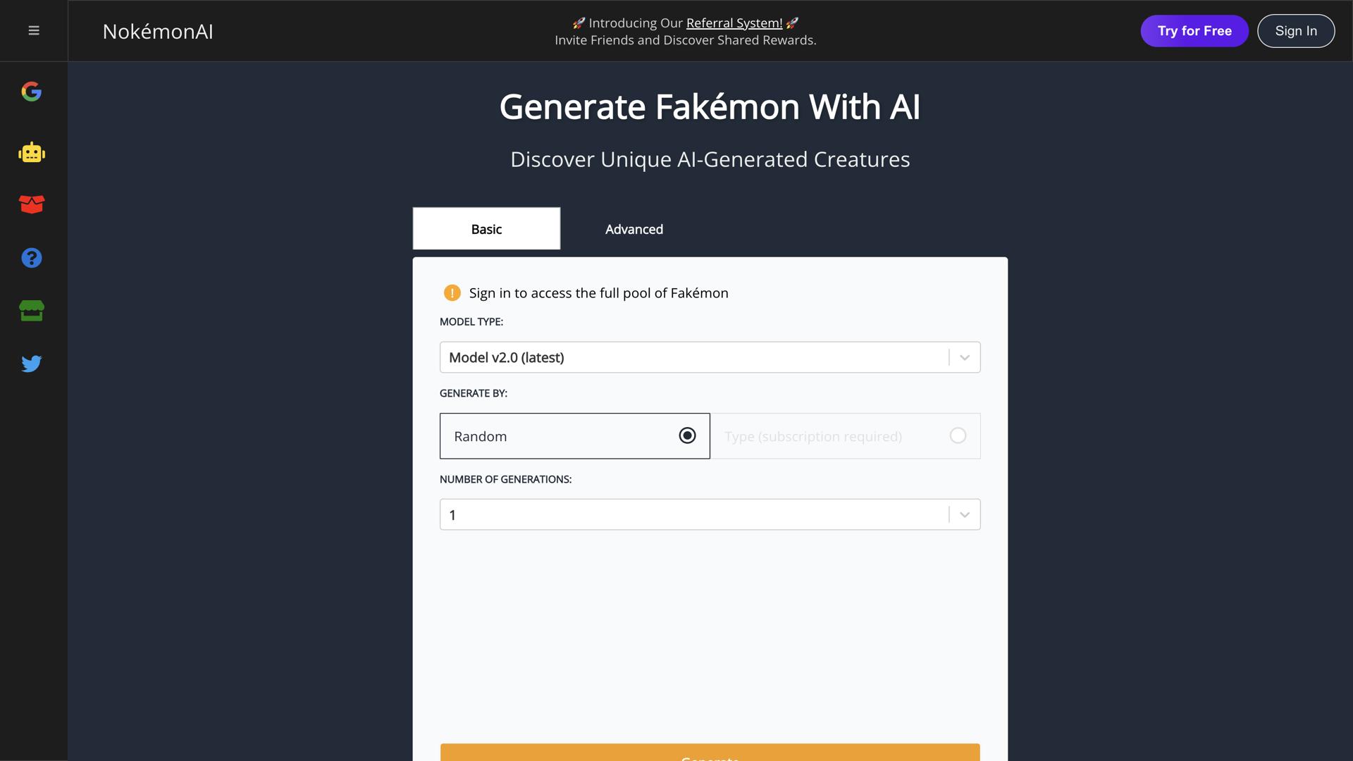 AI Pokemon generator