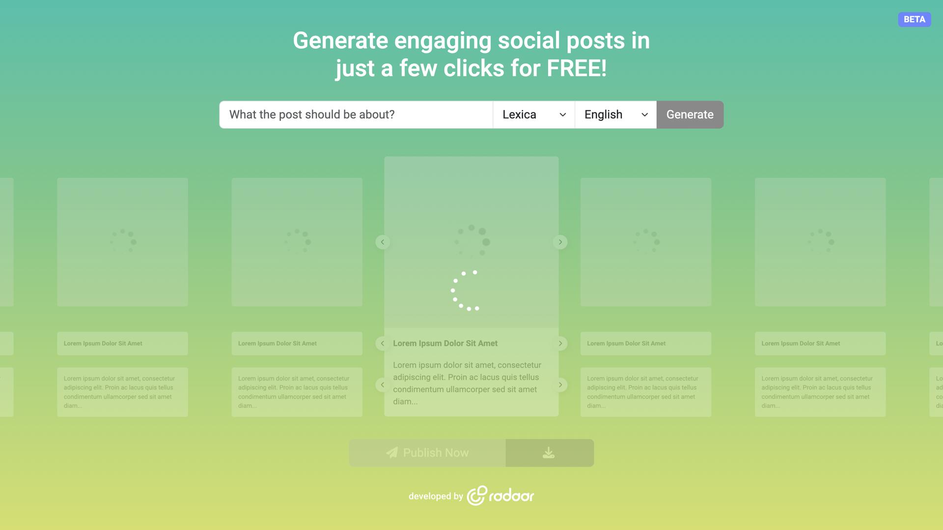 AI-Powered Post Generator