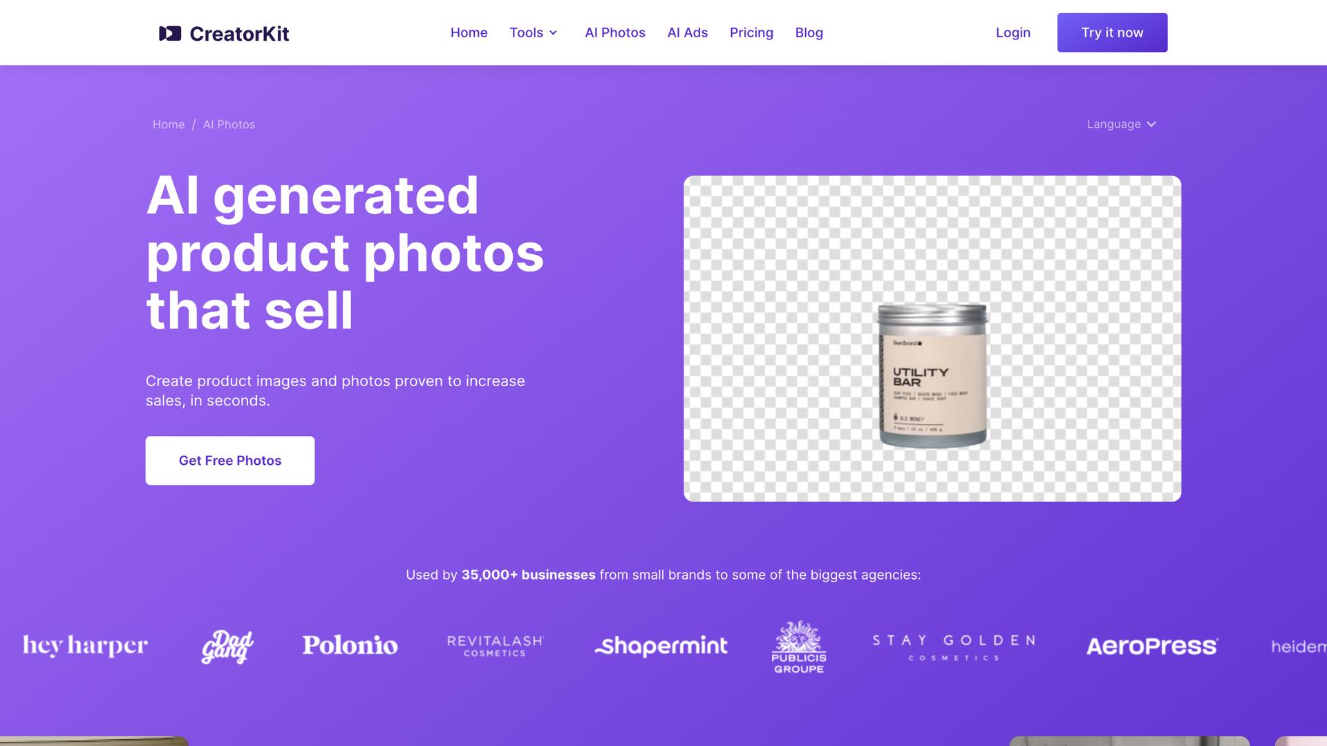 AI Product Photos by CreatorKit