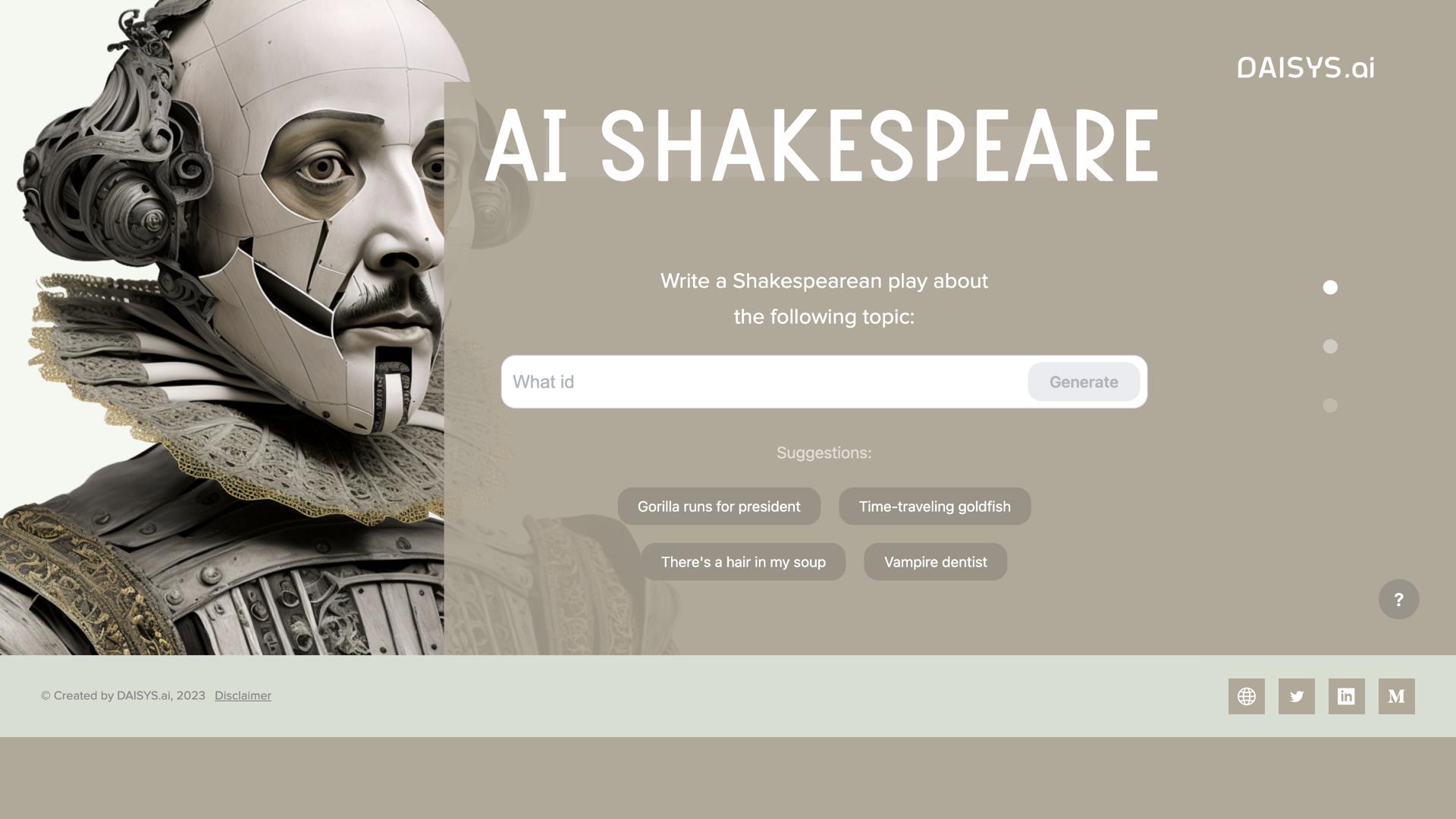 AI Shakespeare