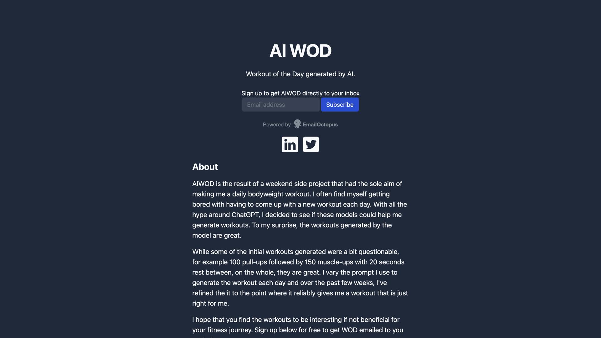 AI WOD