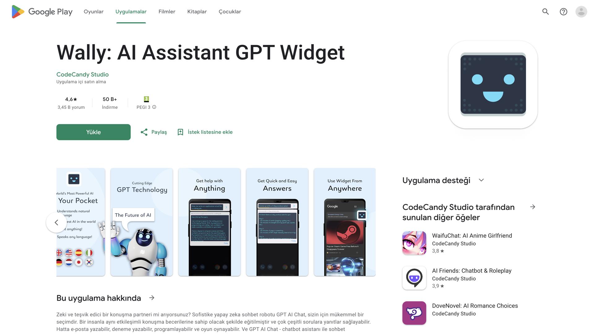Android AI Assistant Widget