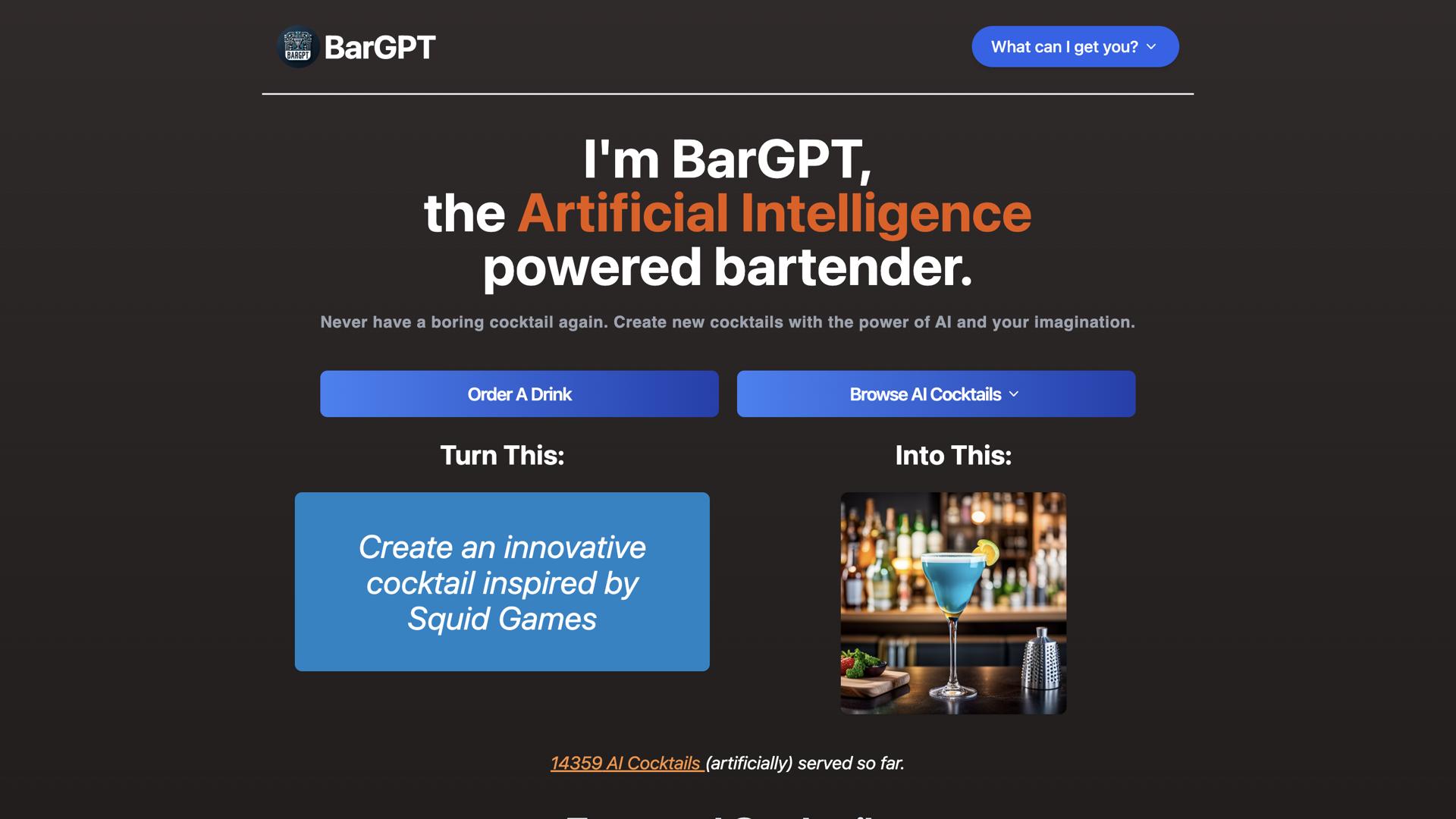 BarGPT