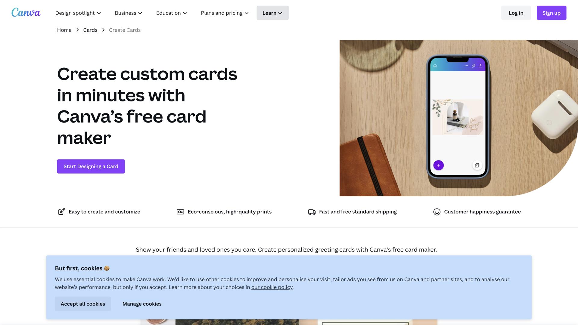 Canva Greeting Card Maker