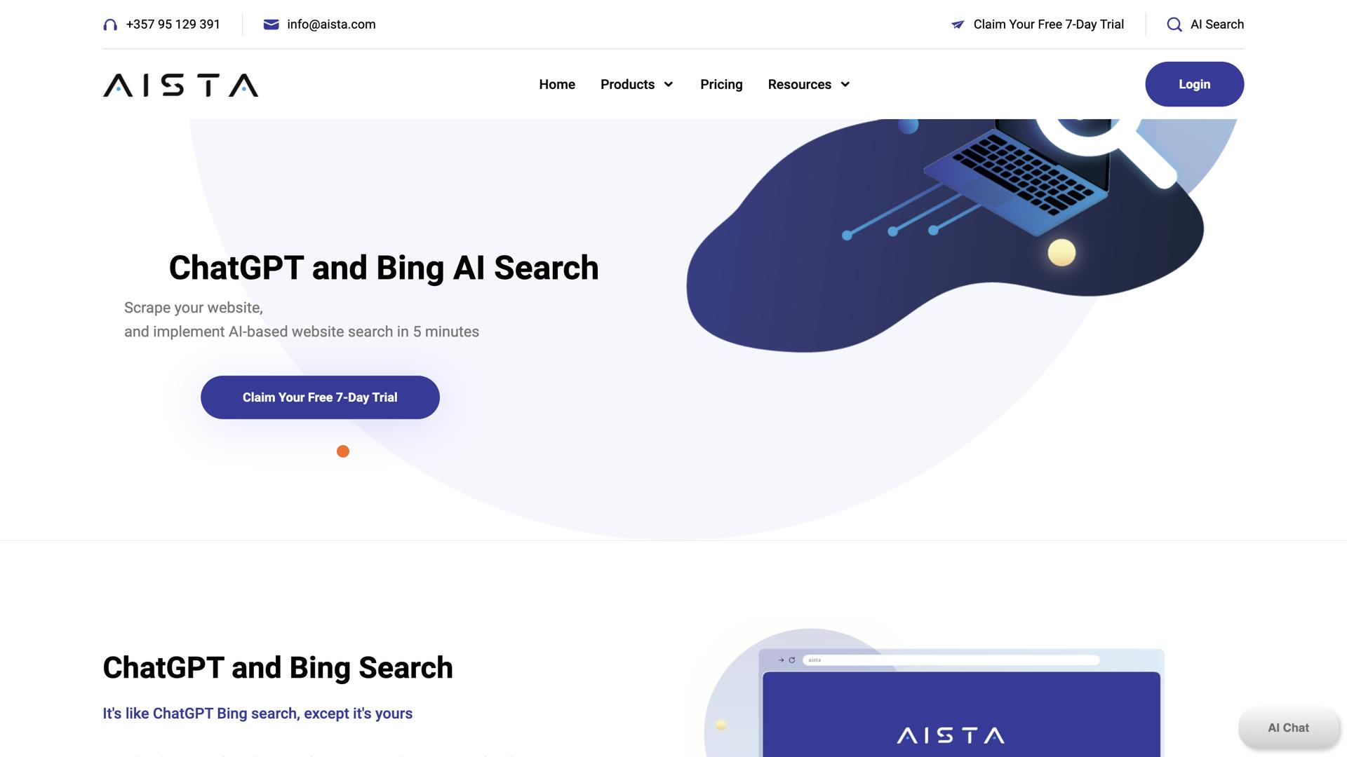 ChatGPT based Bing WebsiteSearch