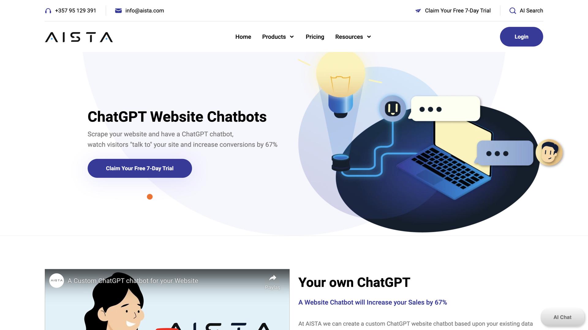 ChatGPT ChatBot for your website
