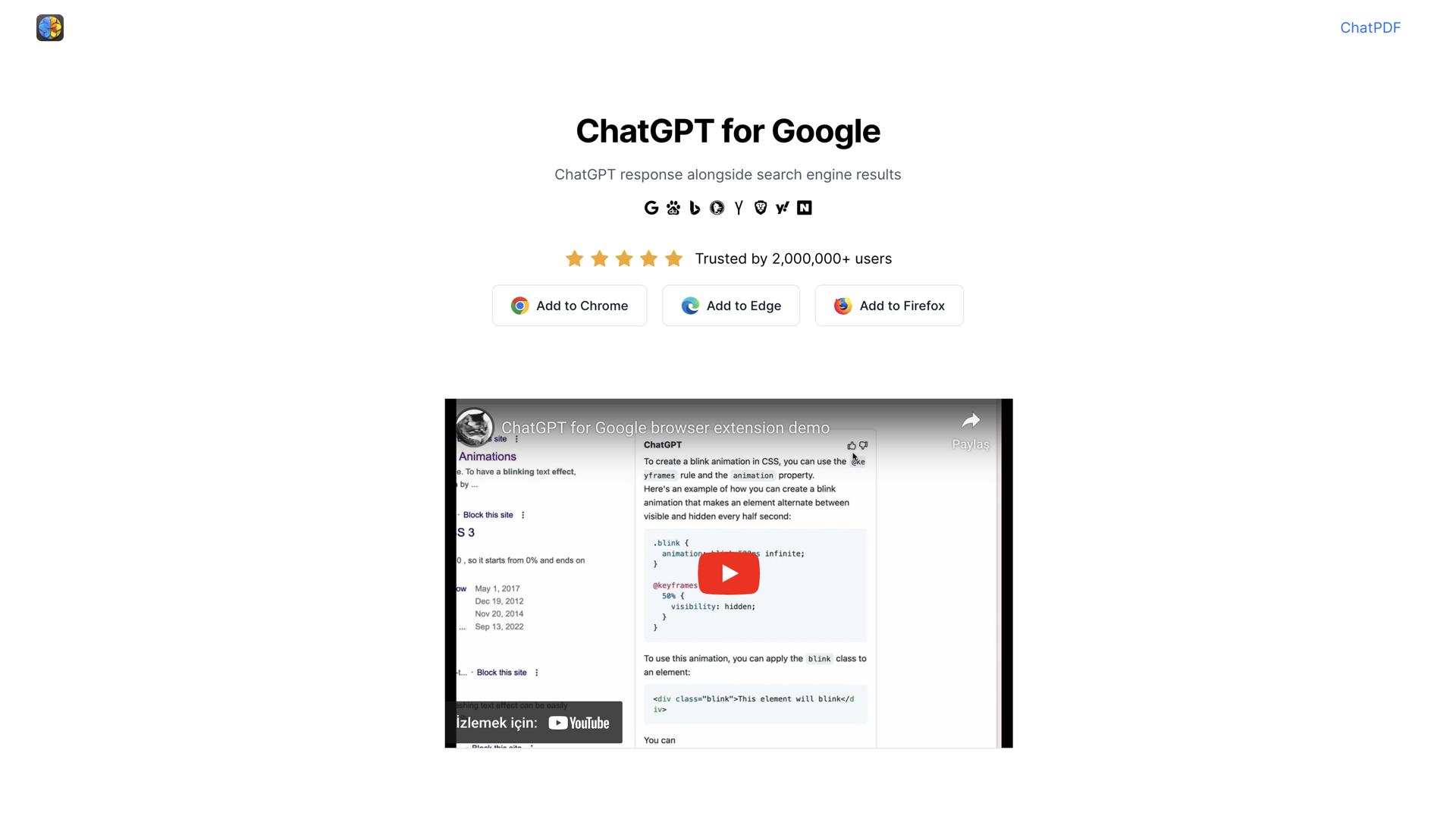 ChatGPT for Google