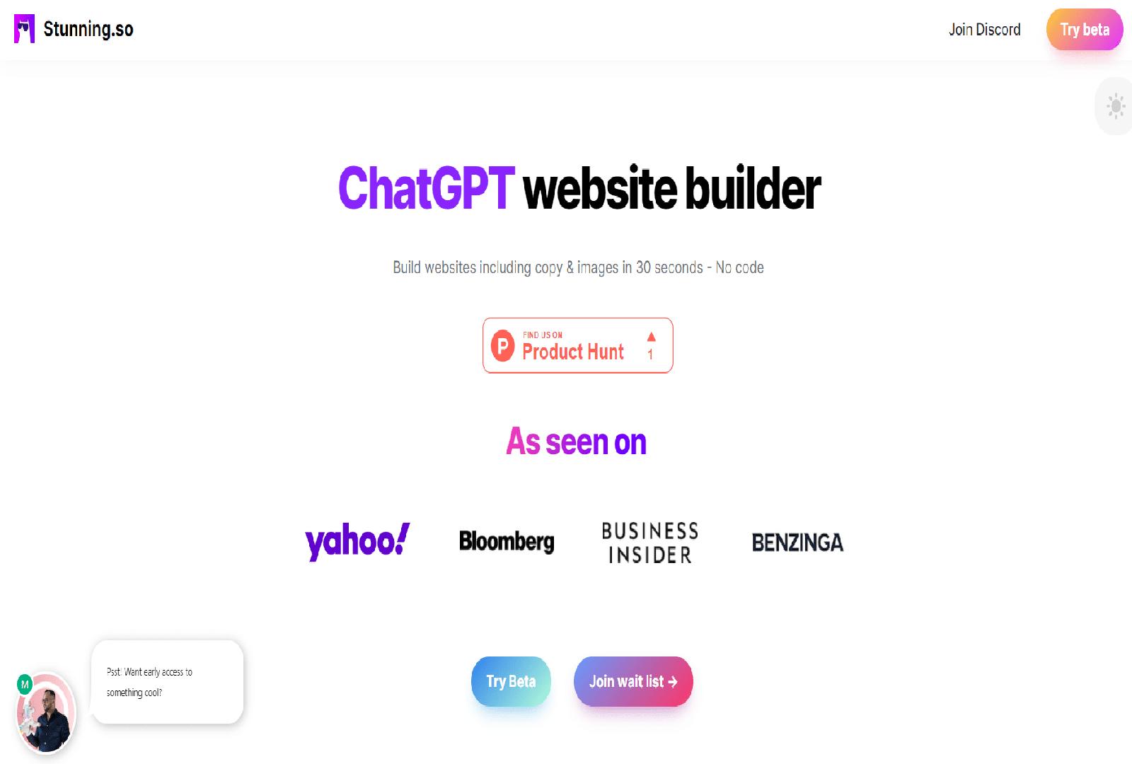 ChatGPT Website Builder