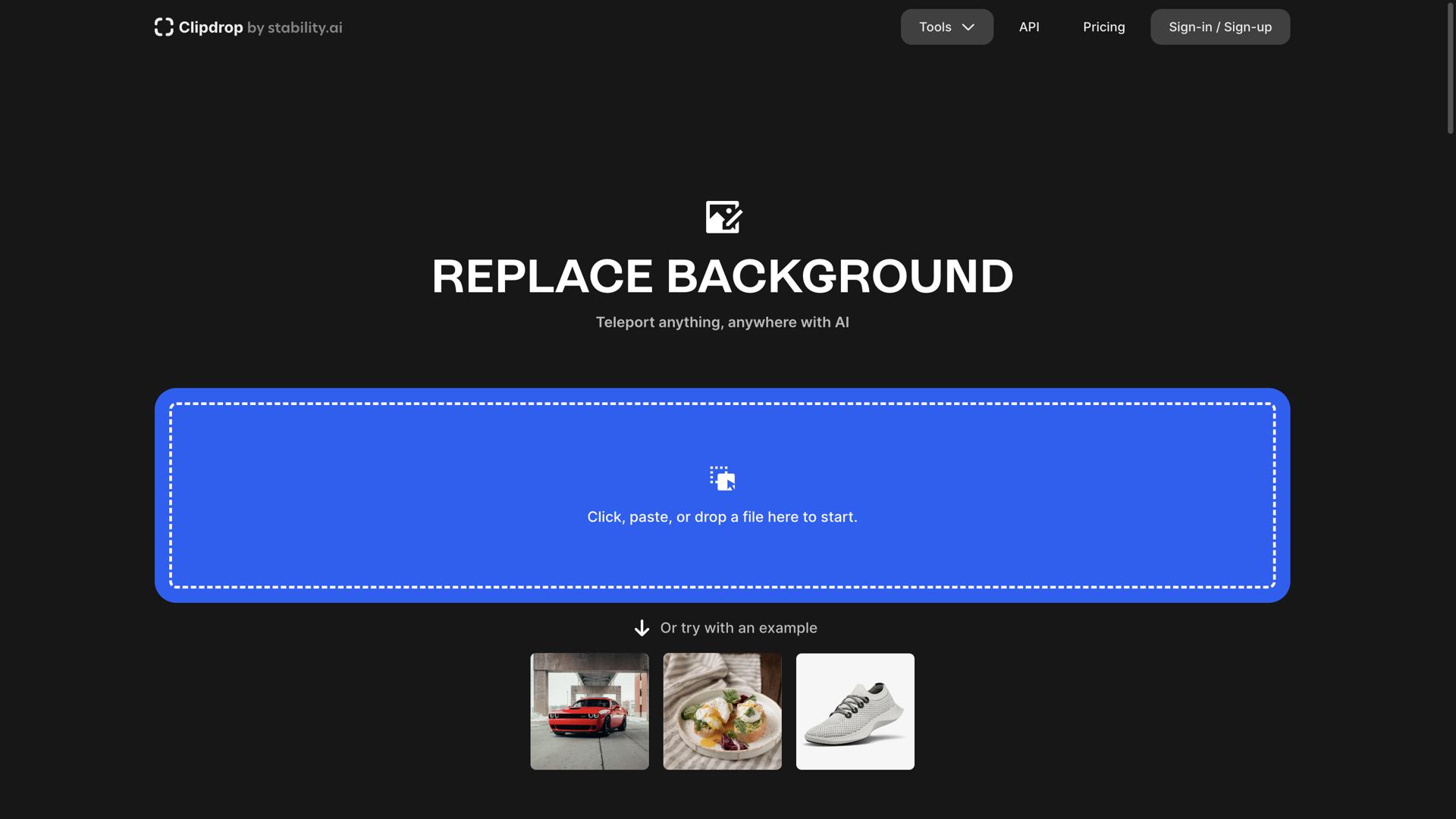 ClipDrop Replace Background