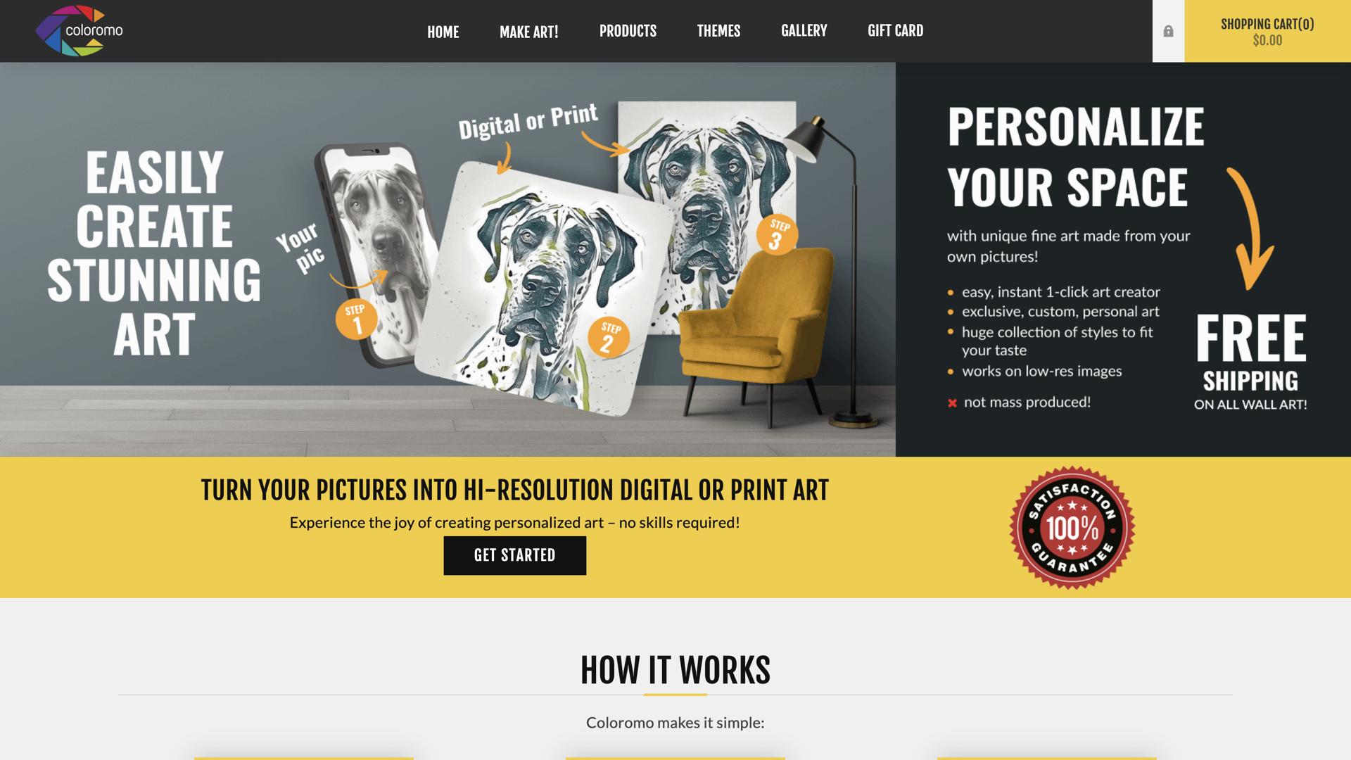 Coloromo AI Art Generator