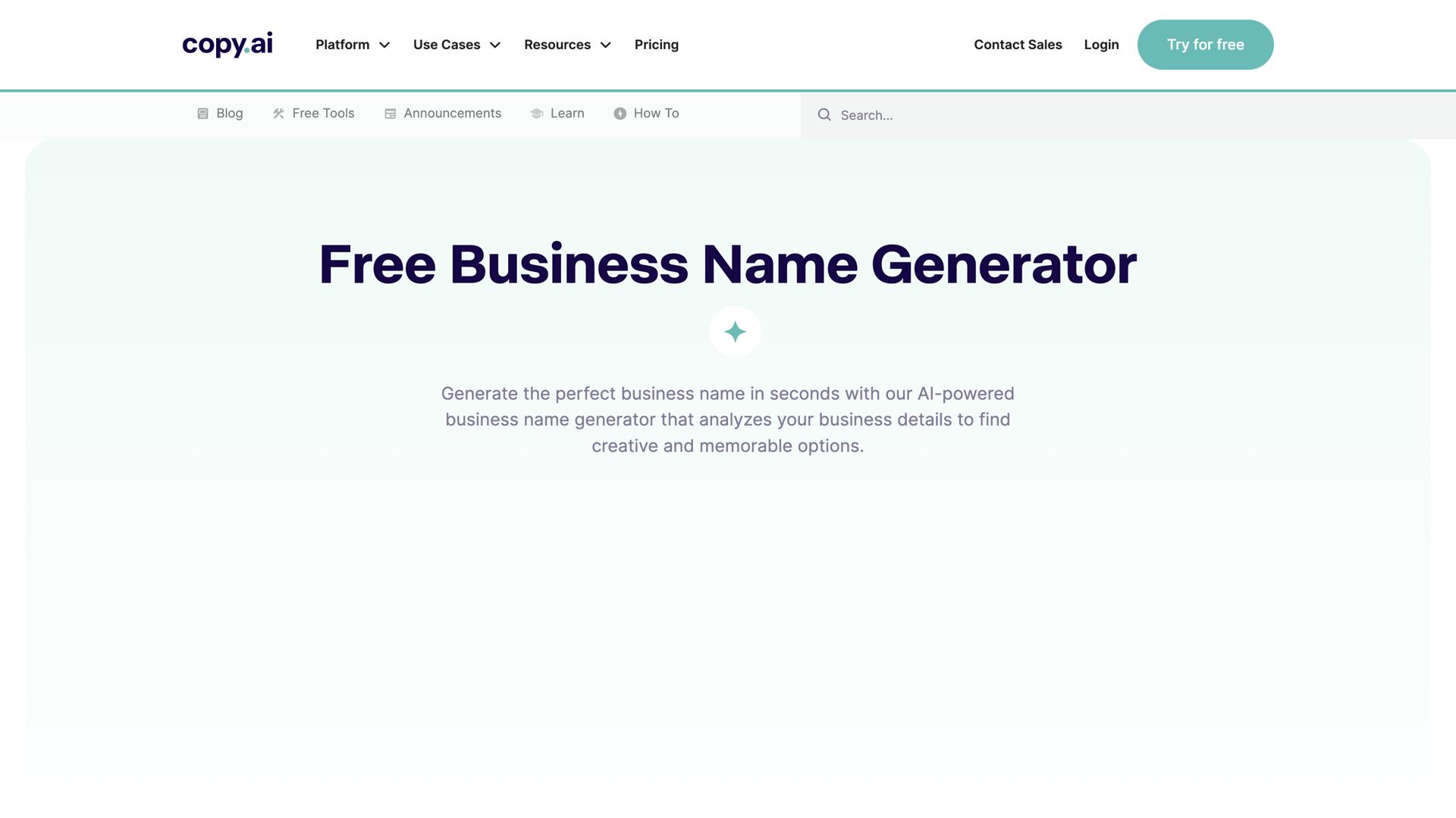 Copy AI Name Generator