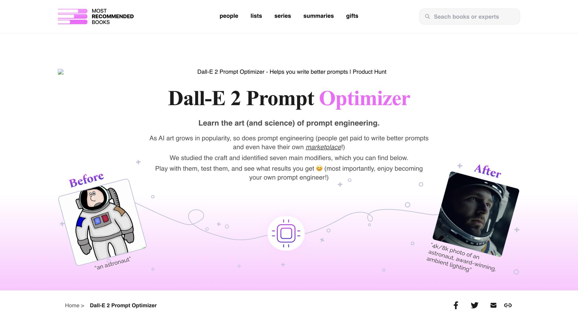 Dall-E 2 Prompt Optimizer