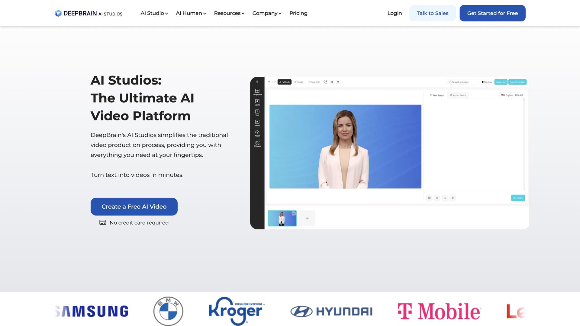 DeepBrain AI Studios