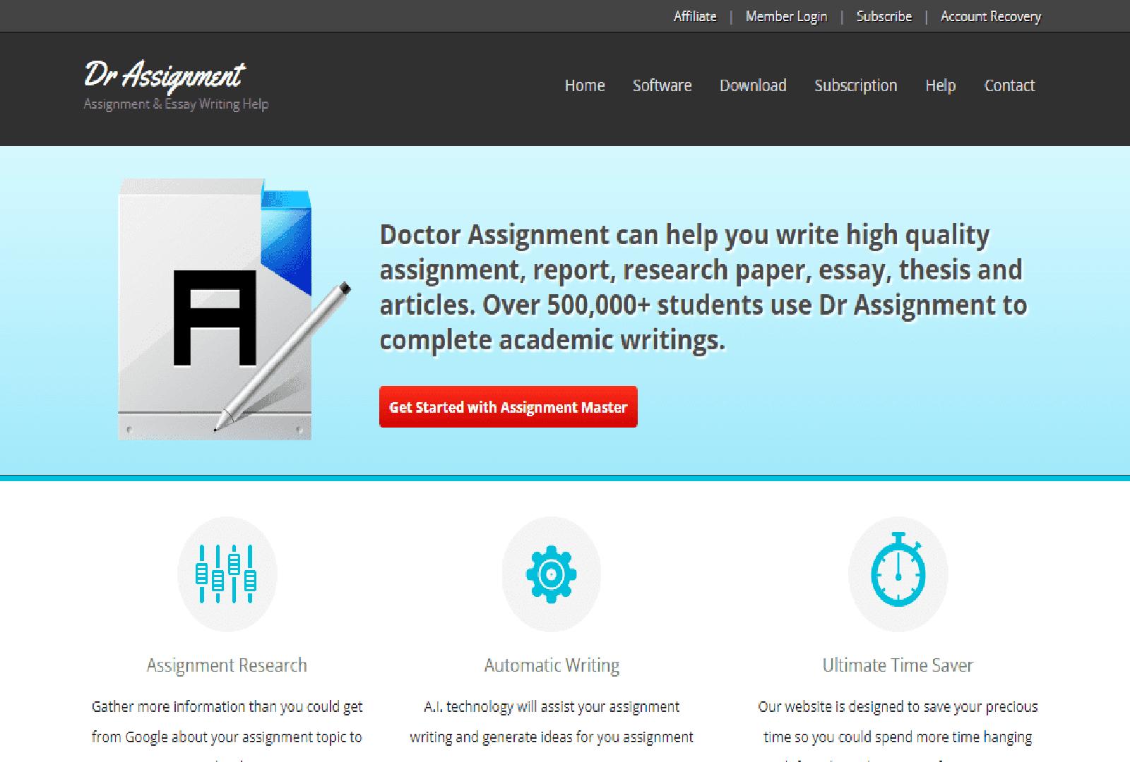 Dr Assignment Auto Writer