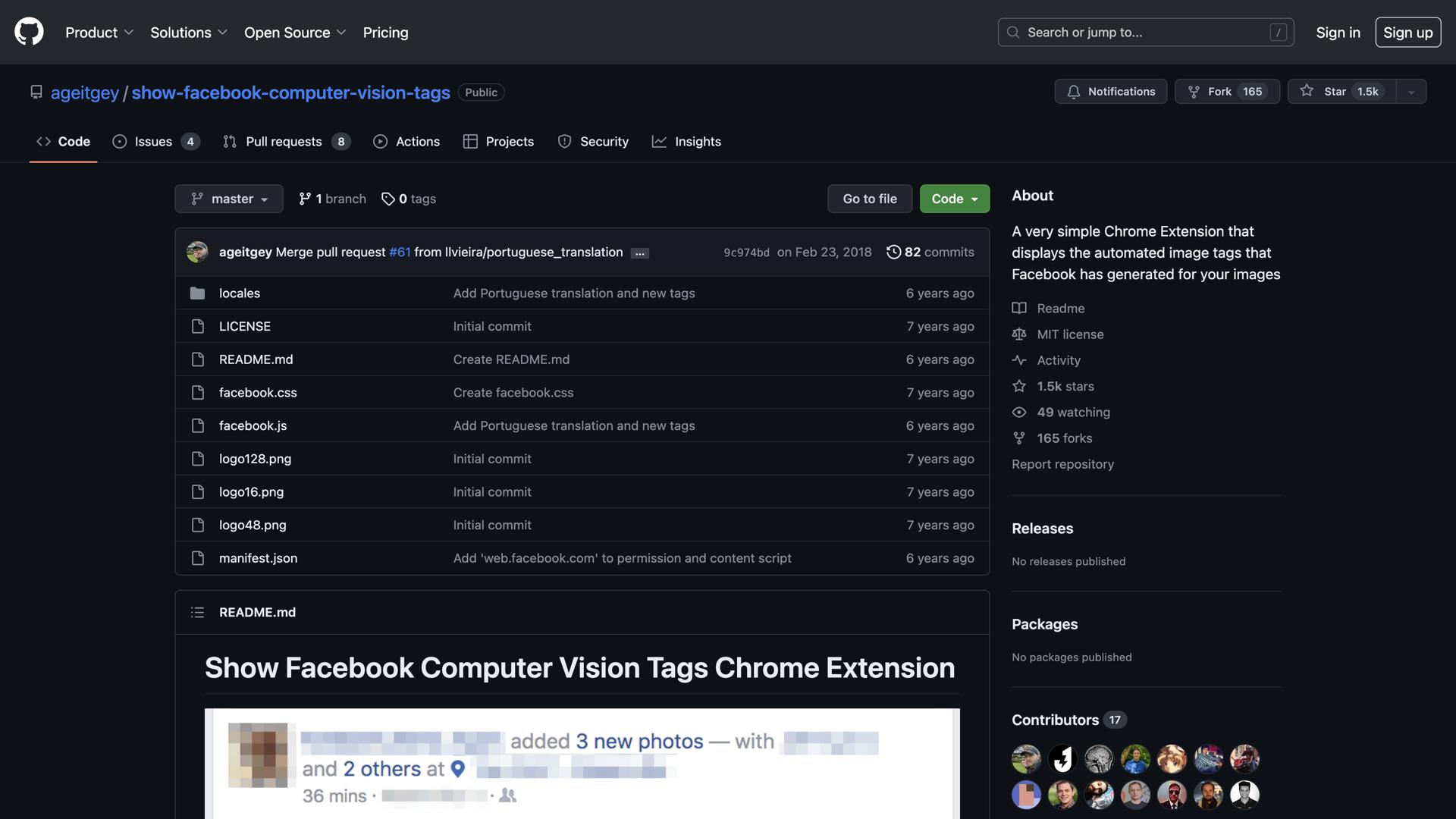 Facebook Computer Vision Tags