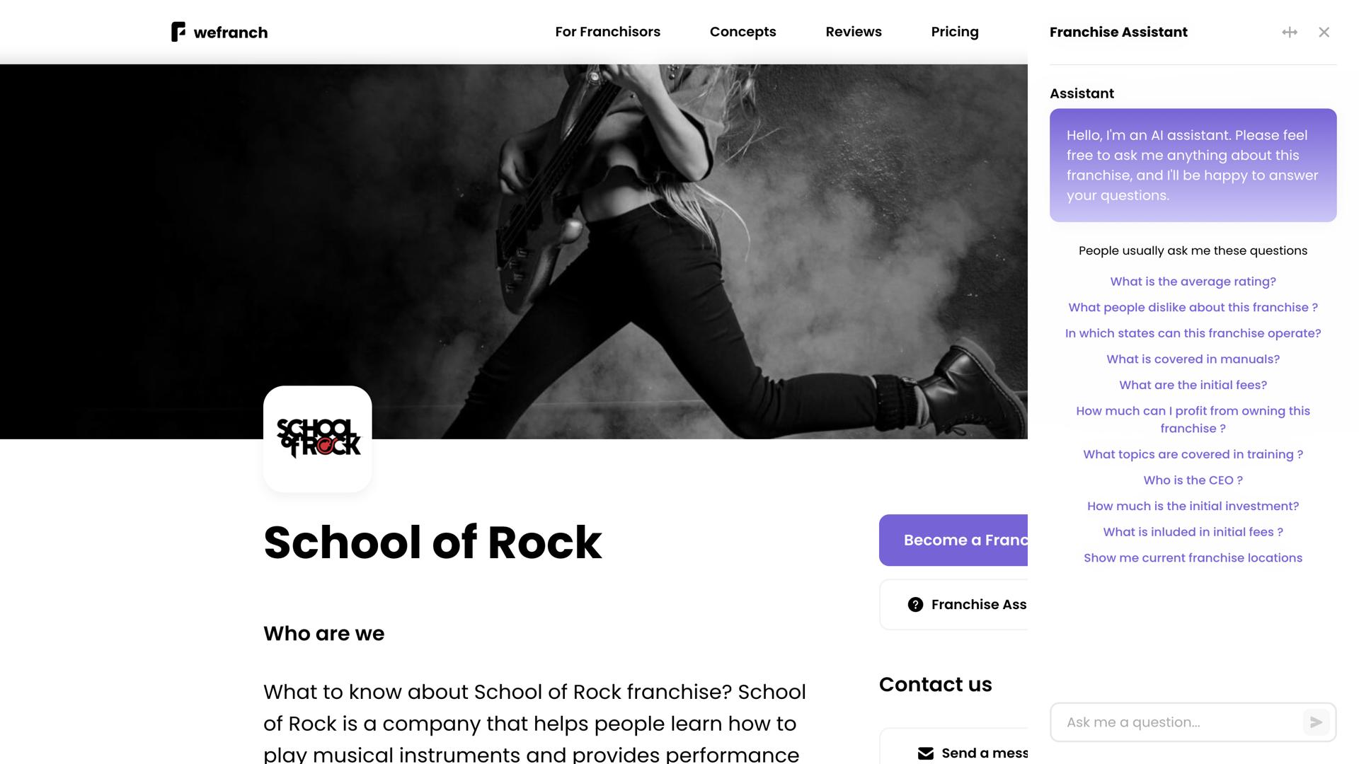 Franchise AI Assistant