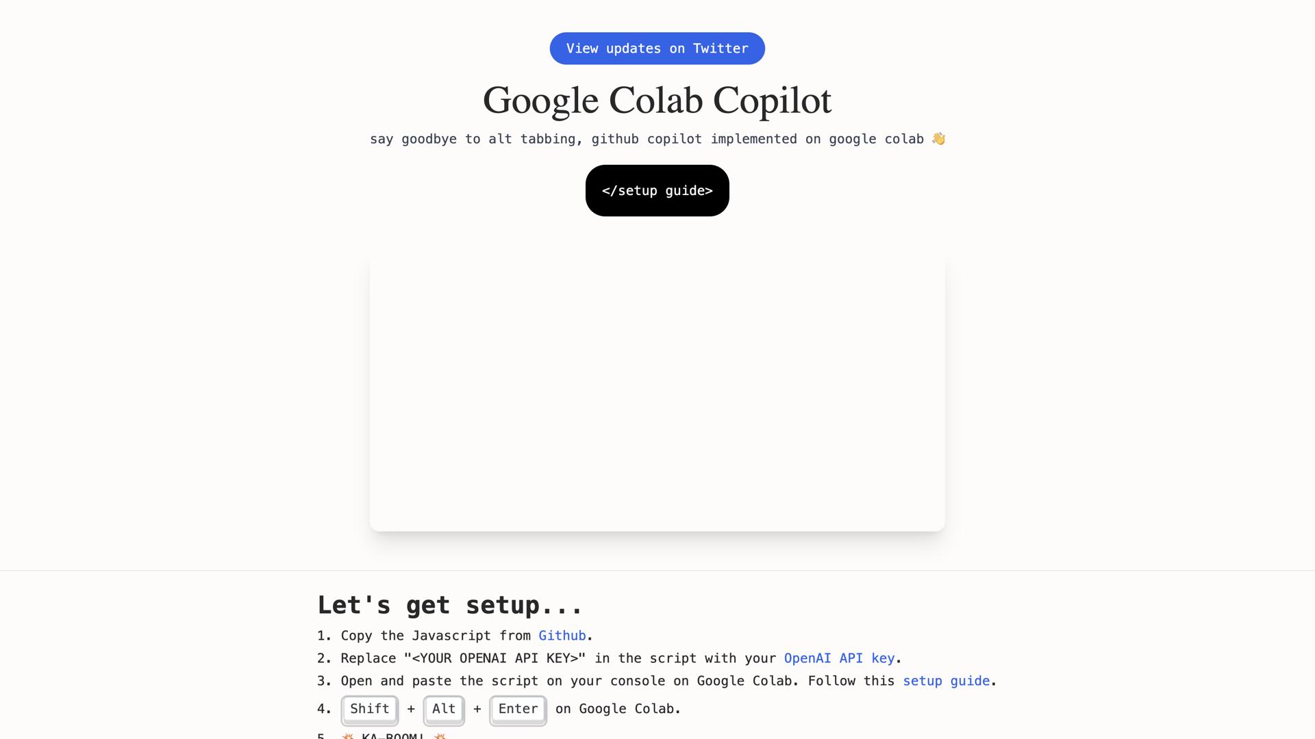 Google Colab Copilot