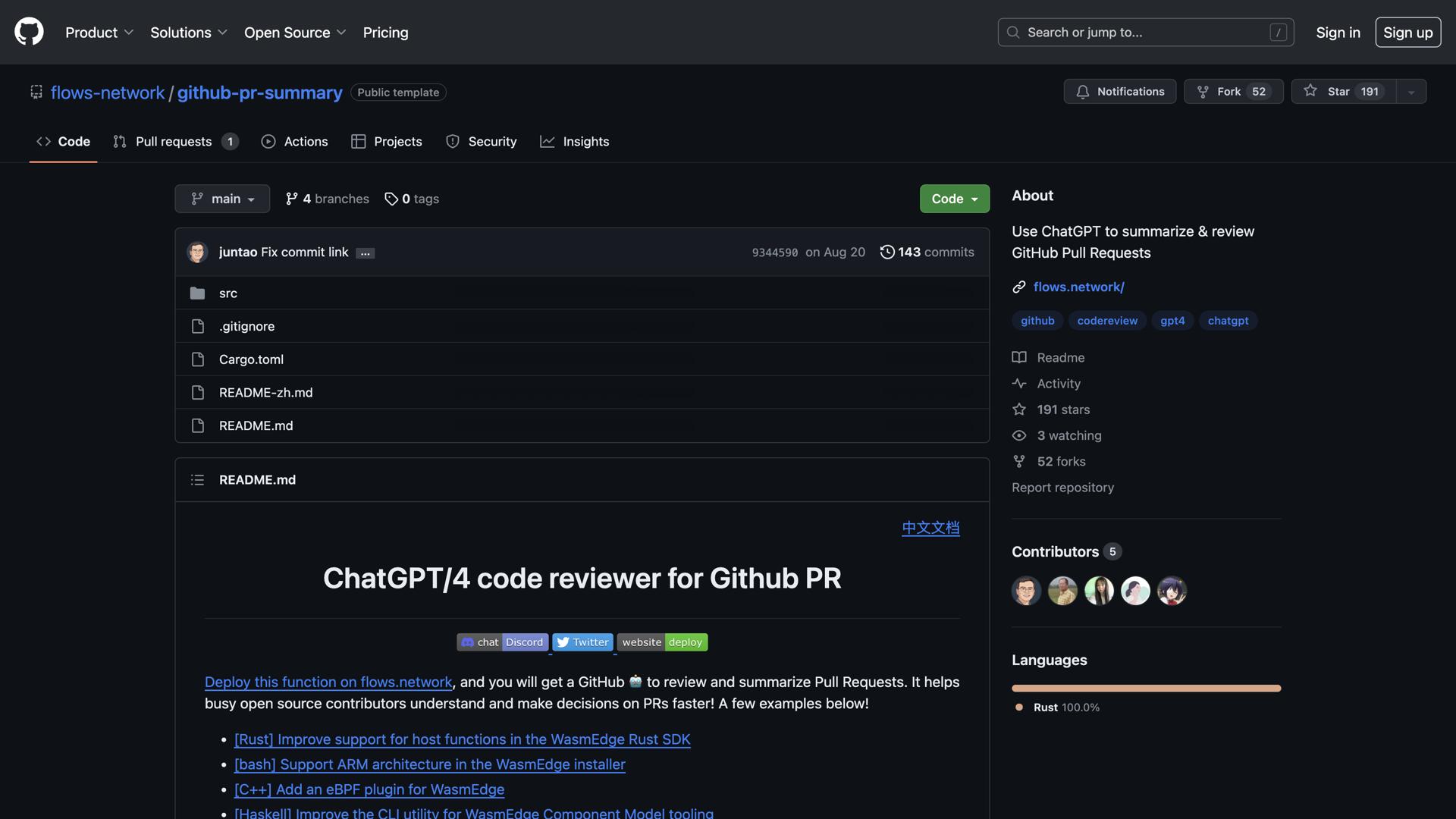 GPT Nitro for Github PR