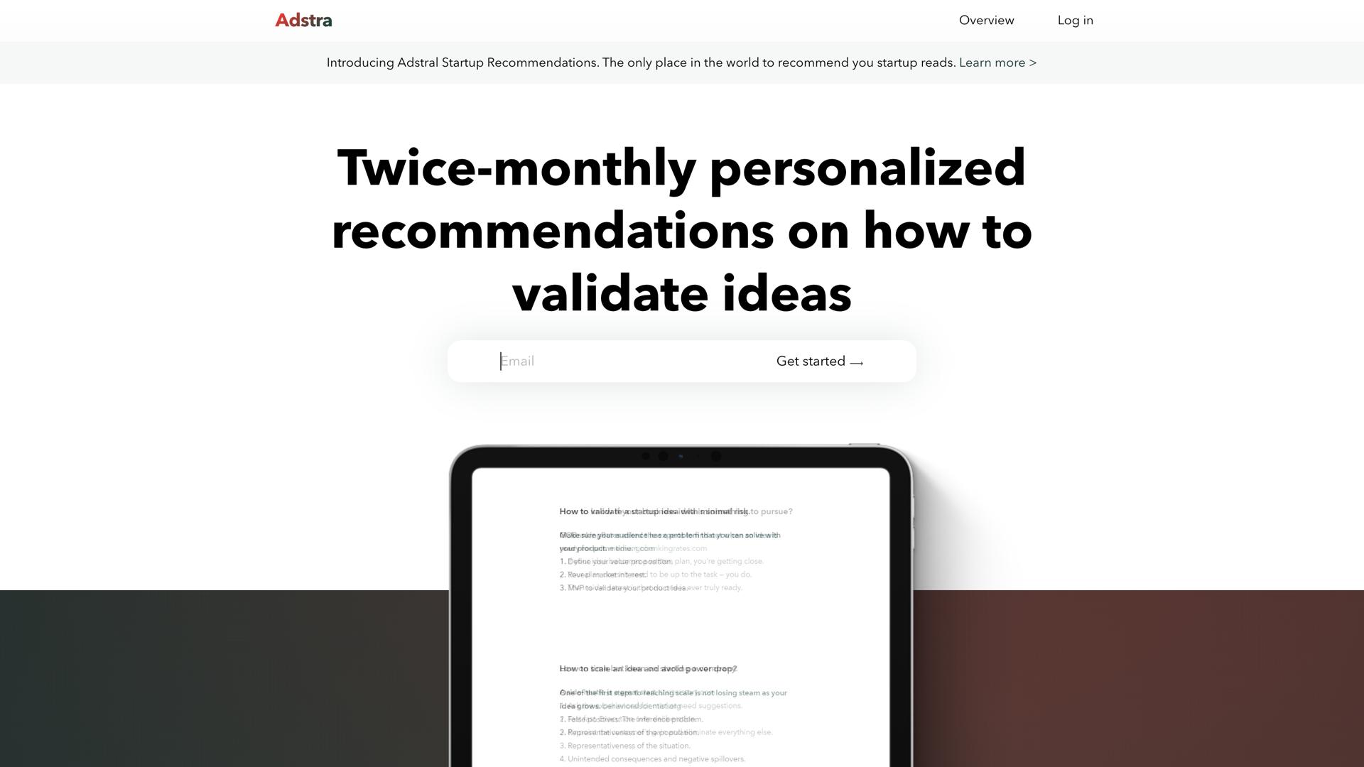 Idea Validation by Adstra