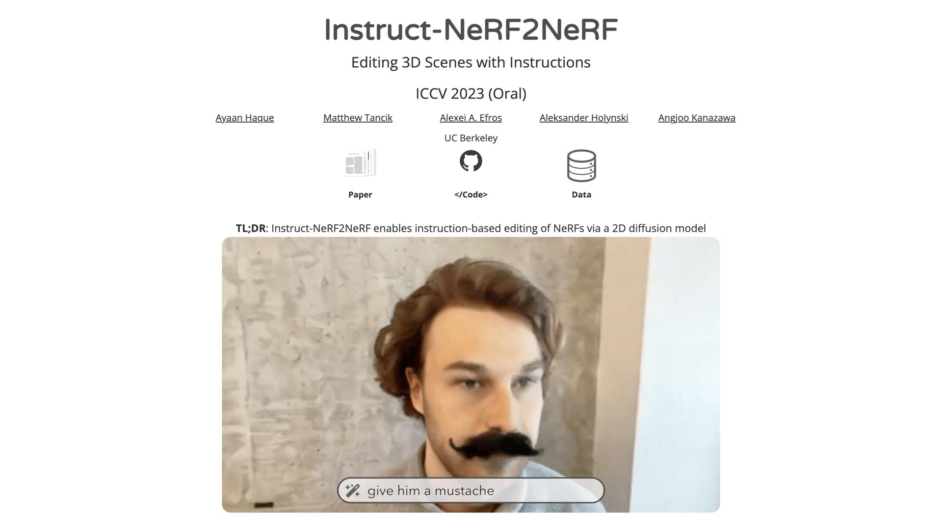 Instruct NeRF2NeRF
