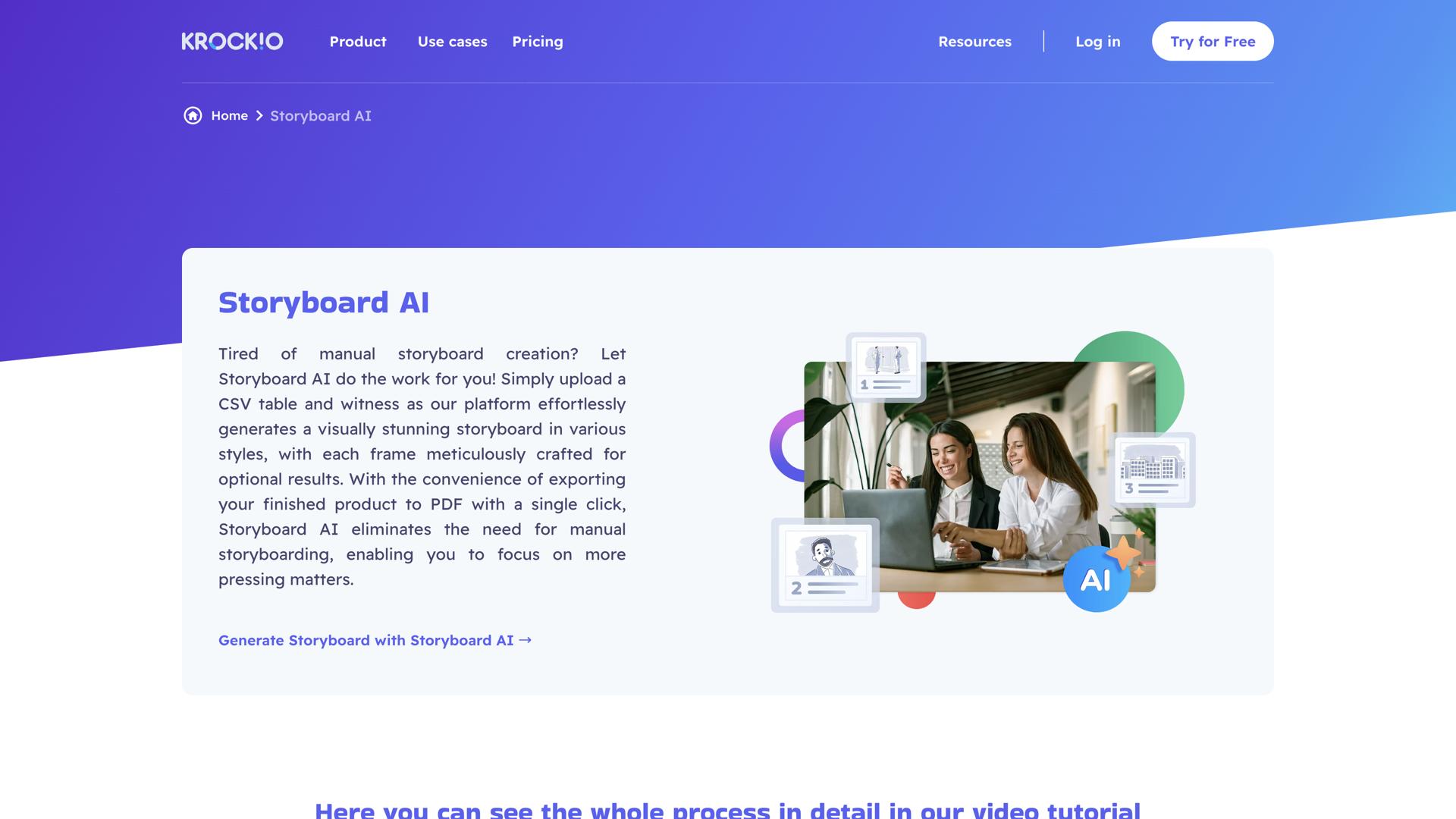 KROCKIO: Storyboard AI