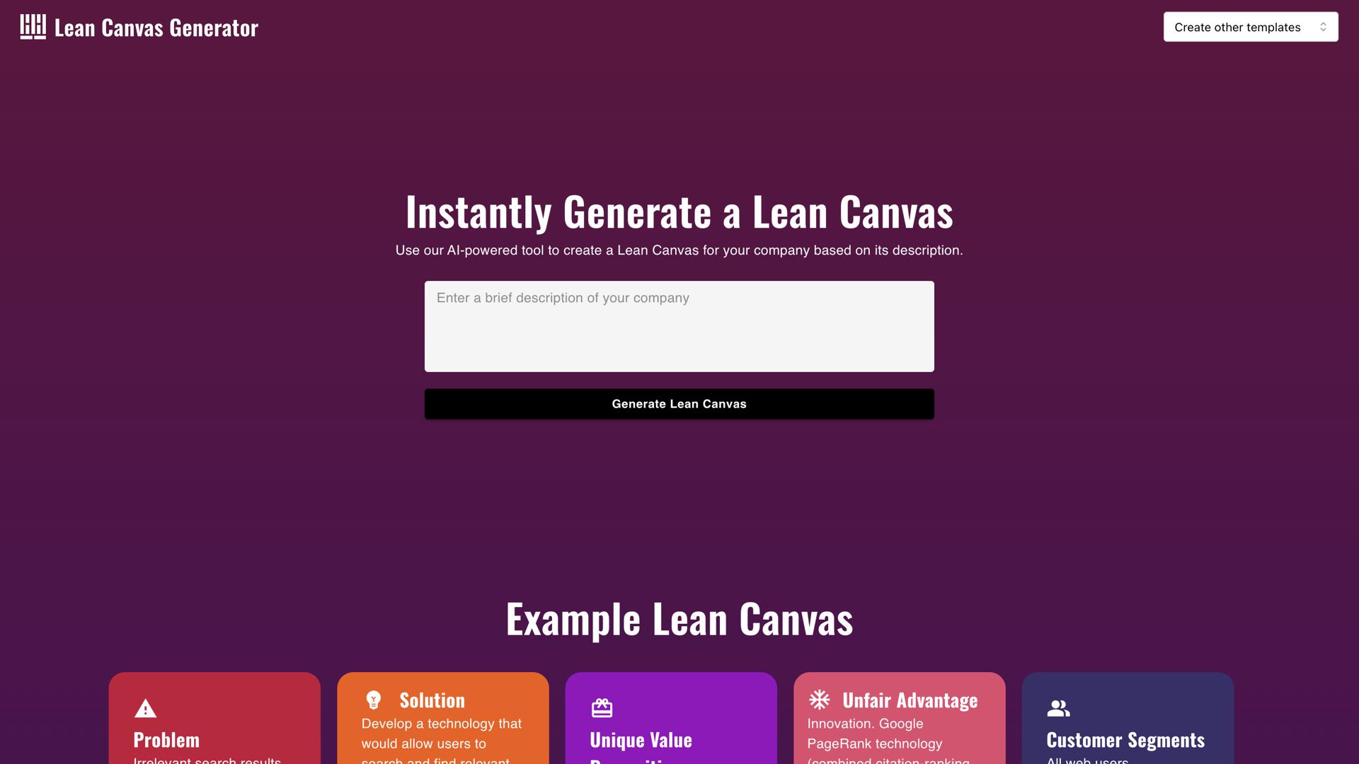 Lean Canvas