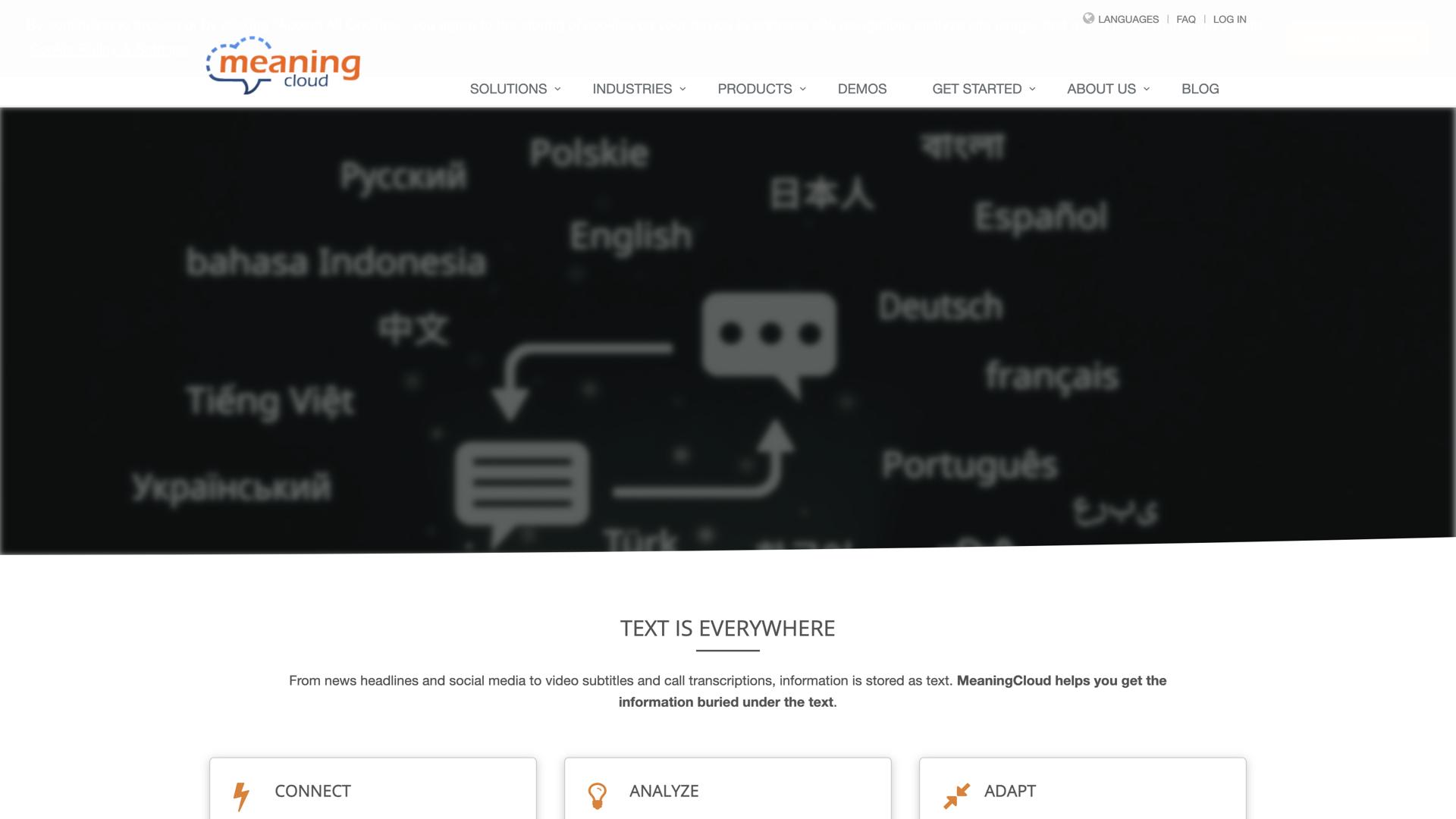 MeaningCloud Text Analysis