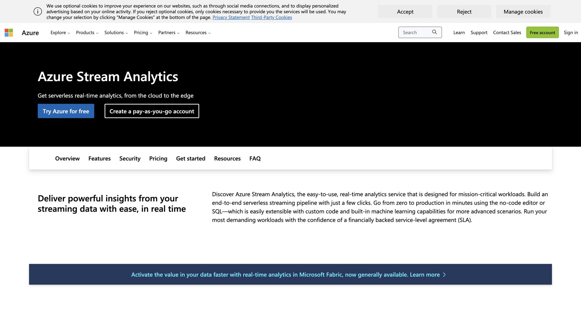 Microsoft Azure Stream Analytics