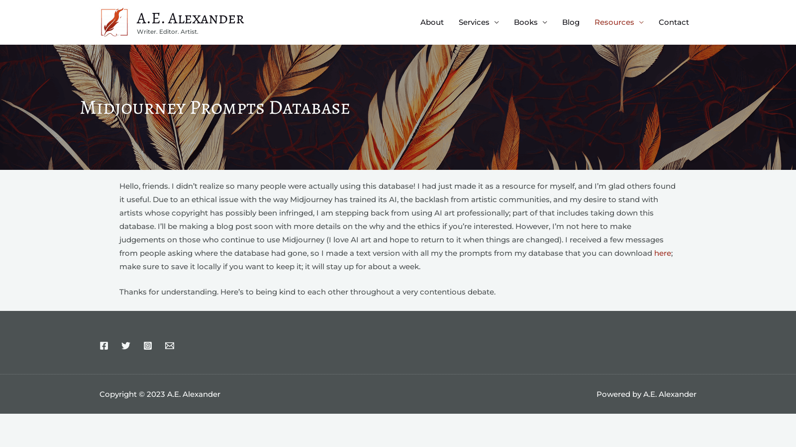 Midjourney Prompt Database