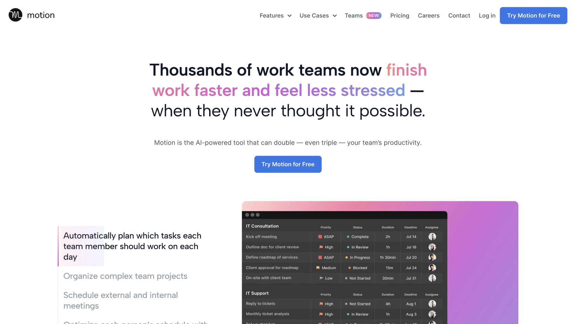 Motion Project & Task Manager