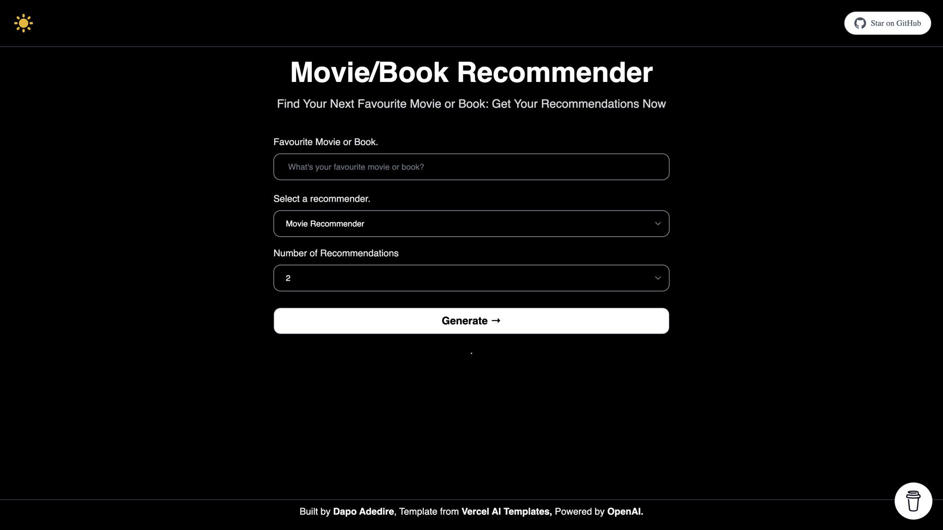 Movie & Book Recommender