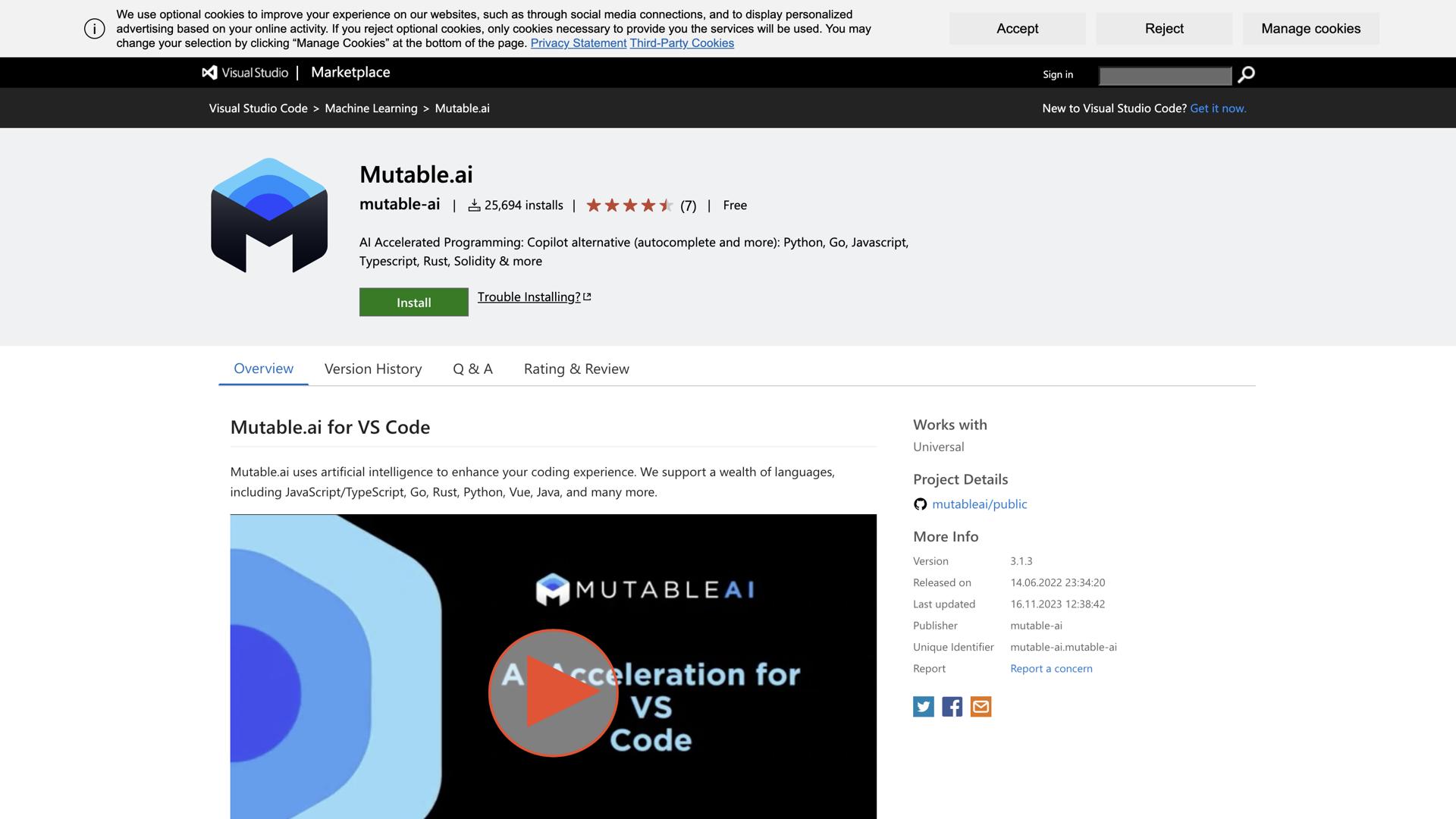 MutableAI for VS Code