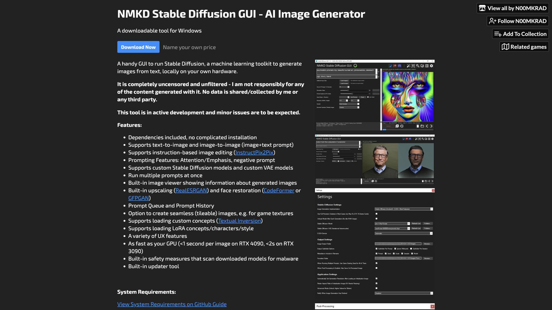 NMKD Stable Diffusion