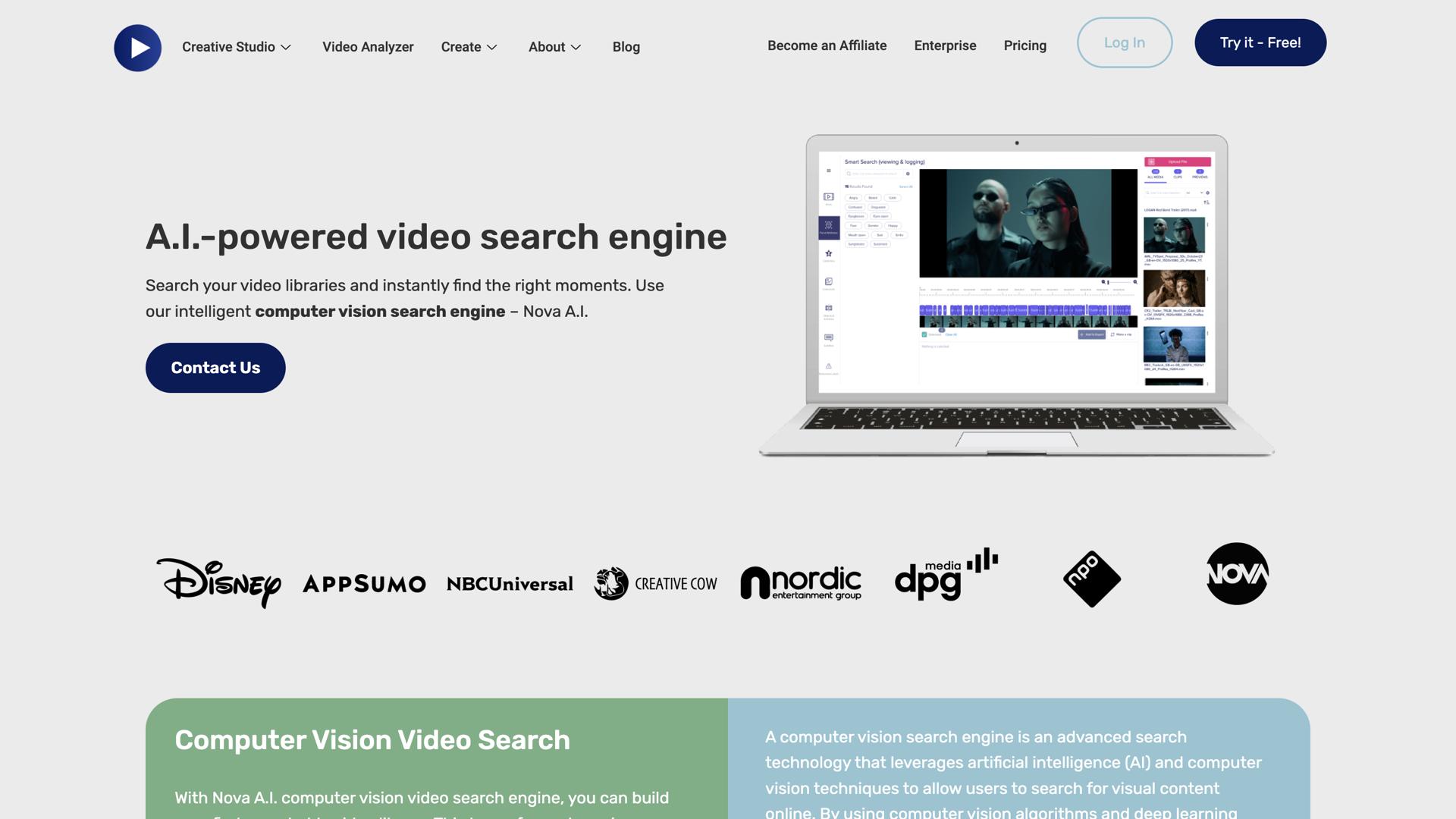 Nova A.I. Video Analysis and Search