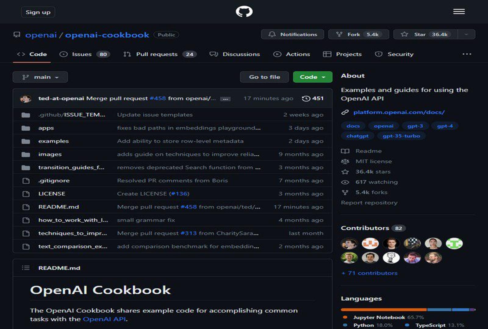 OpenAI Cookbook