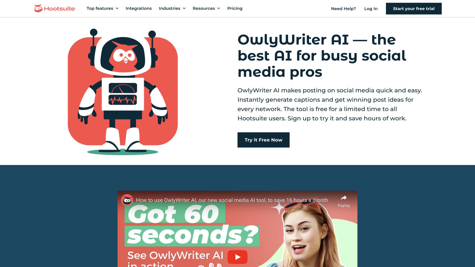 OwlyWriter AI by Hootsuite