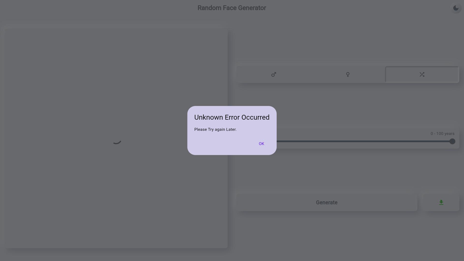 Random Face Generator