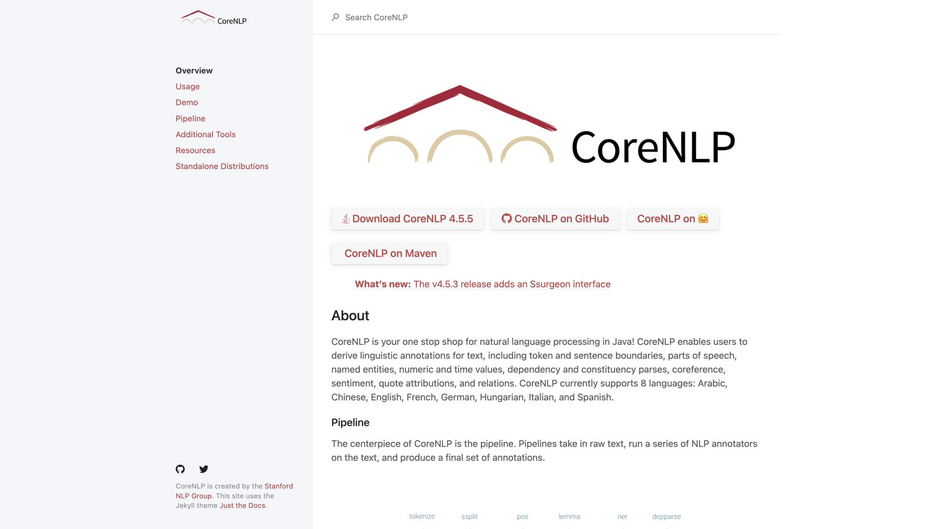 Stanford Natural Language Processing Group – CoreNLP