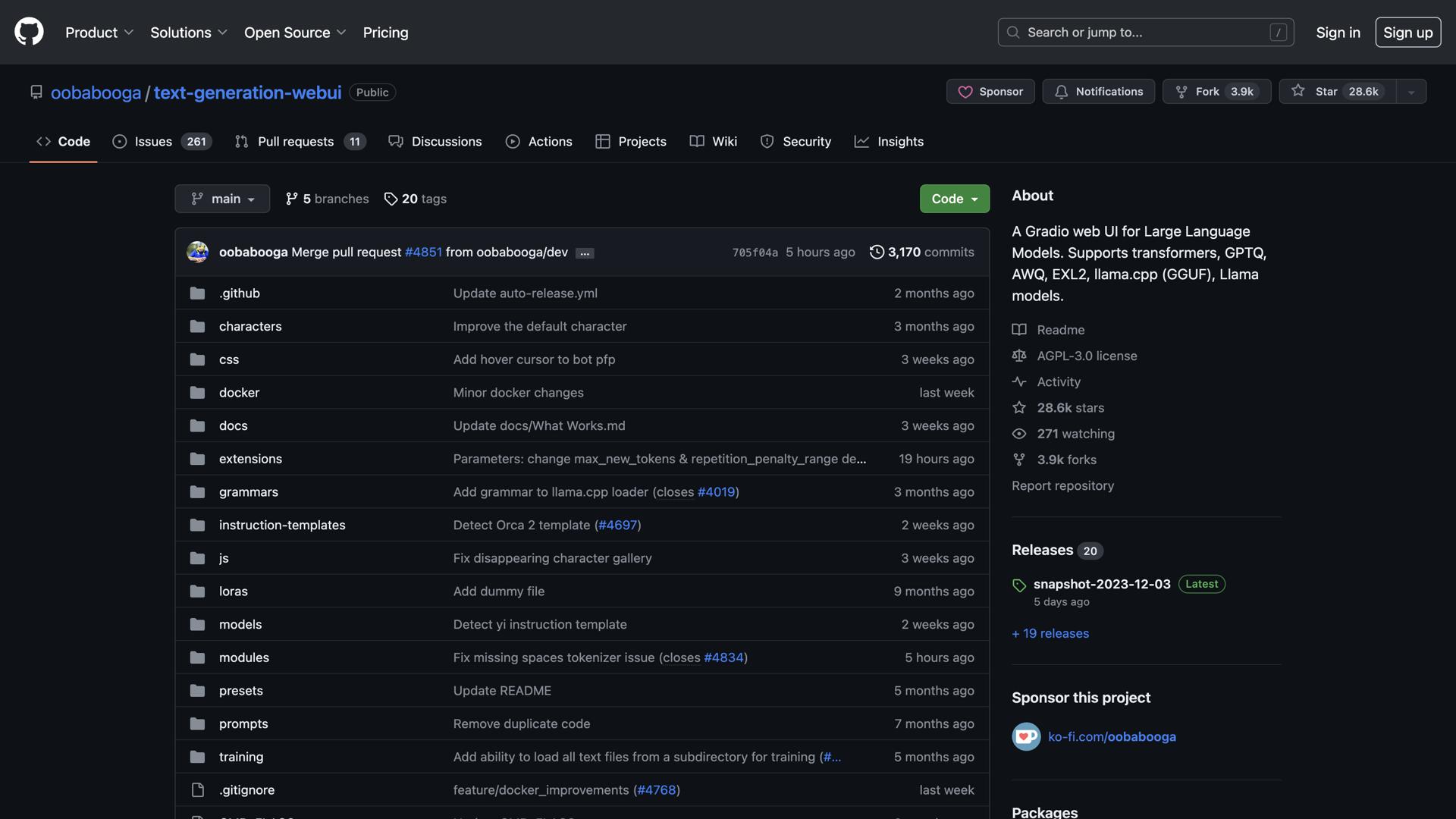 Text Generation WebUI
