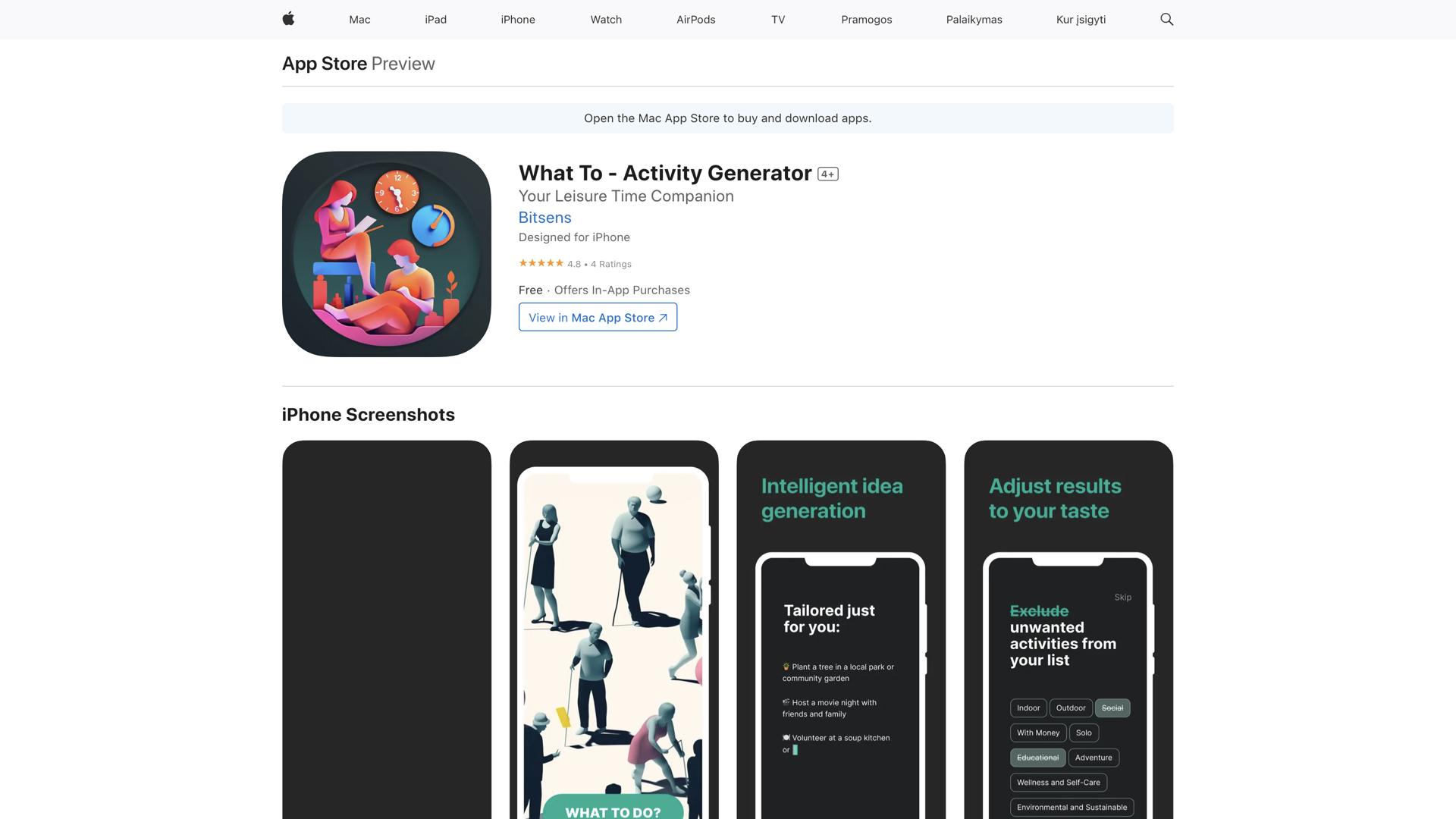 What To – Activity Generator