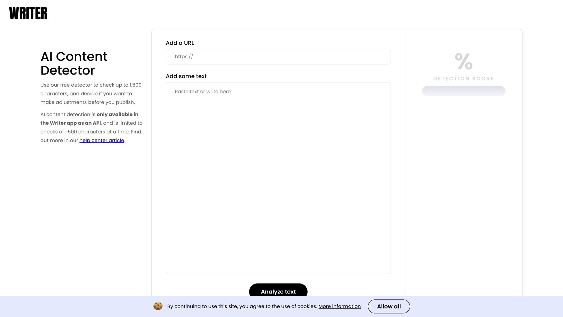 Writer’s AI Content Detector